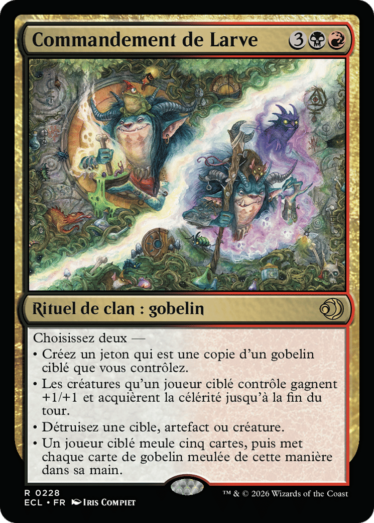 Commandement de Larve — Lorwyn Eclipsed — Magic: The Gathering