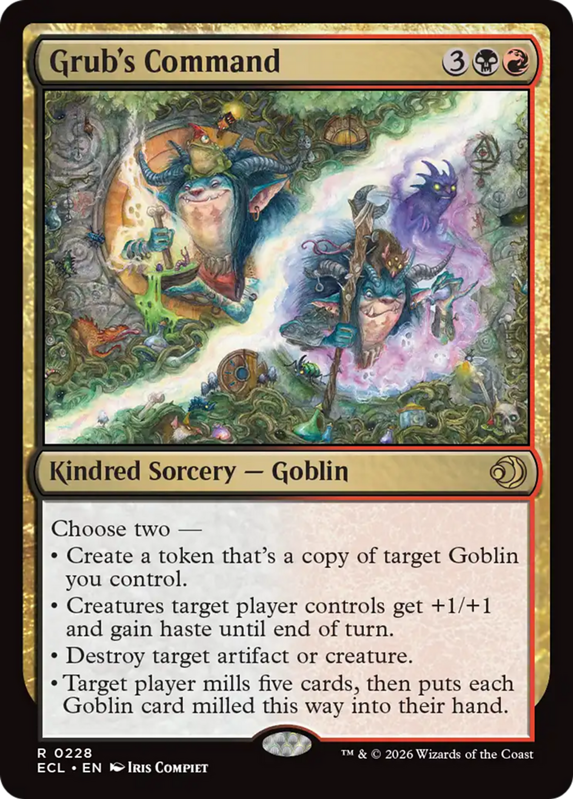 Commandement de Larve — Lorwyn Eclipsed — Magic: The Gathering