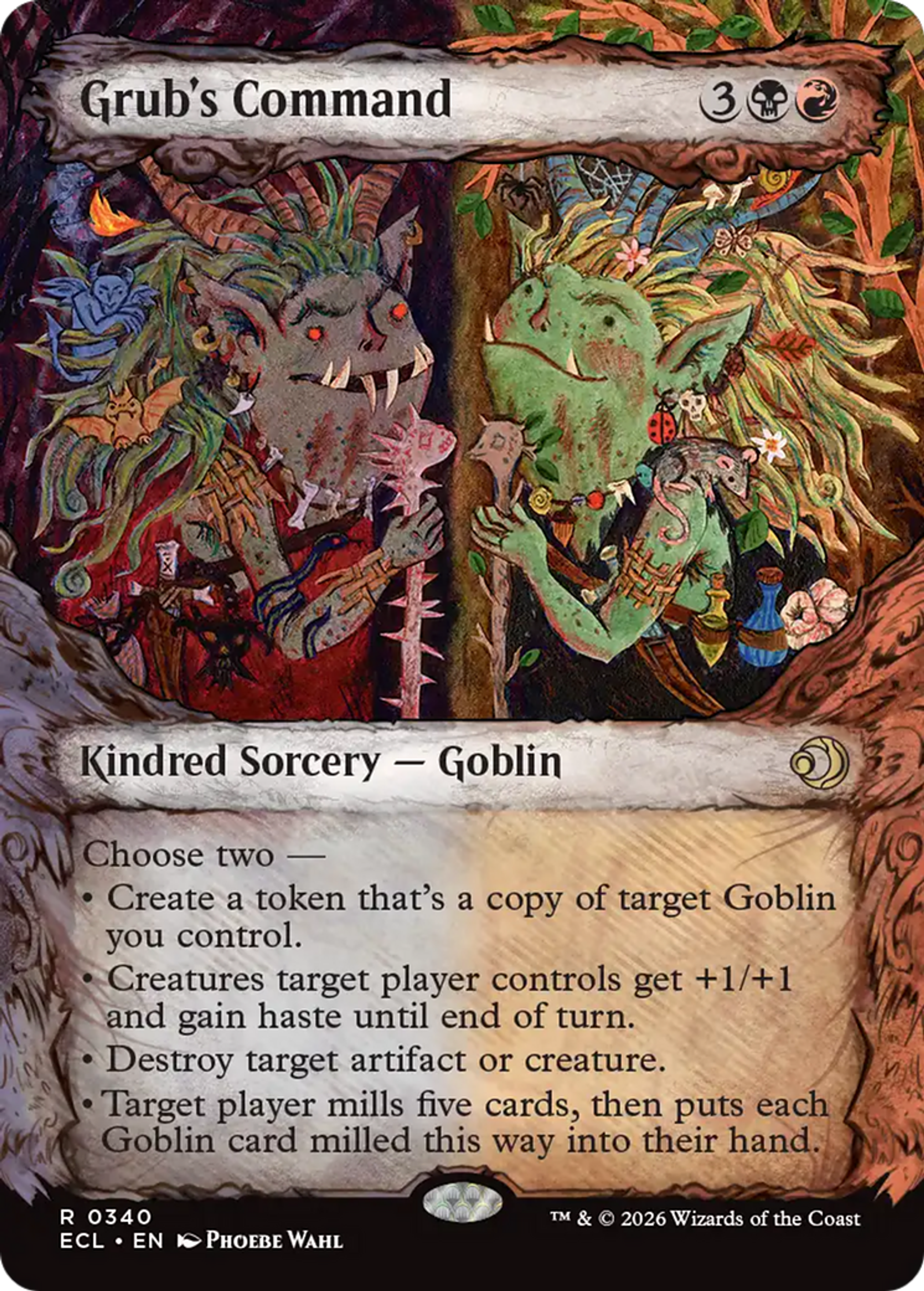 Commandement de Larve — Lorwyn Eclipsed — Magic: The Gathering