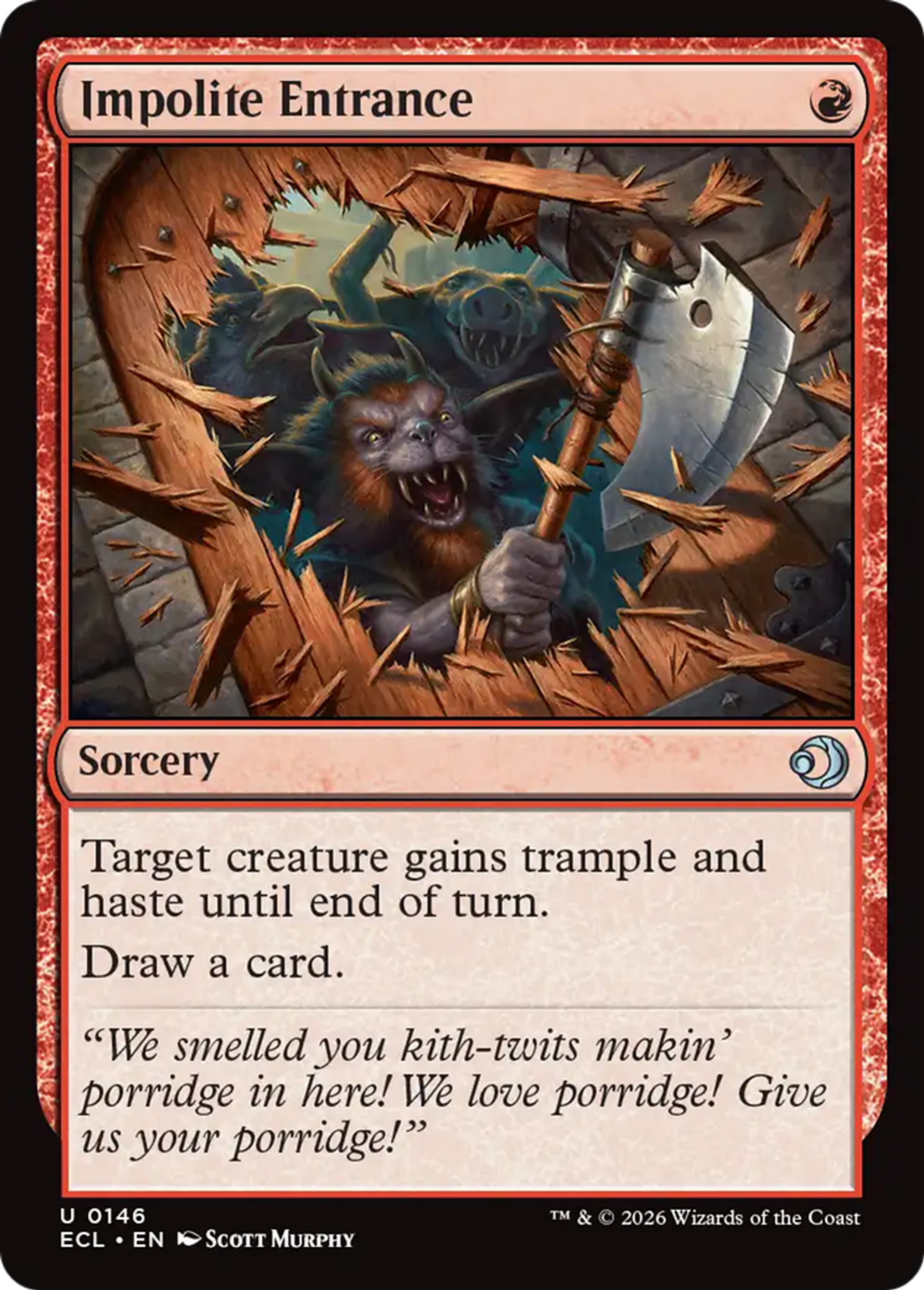 Impolite Entrance — Lorwyn Eclipsed — Magic: The Gathering