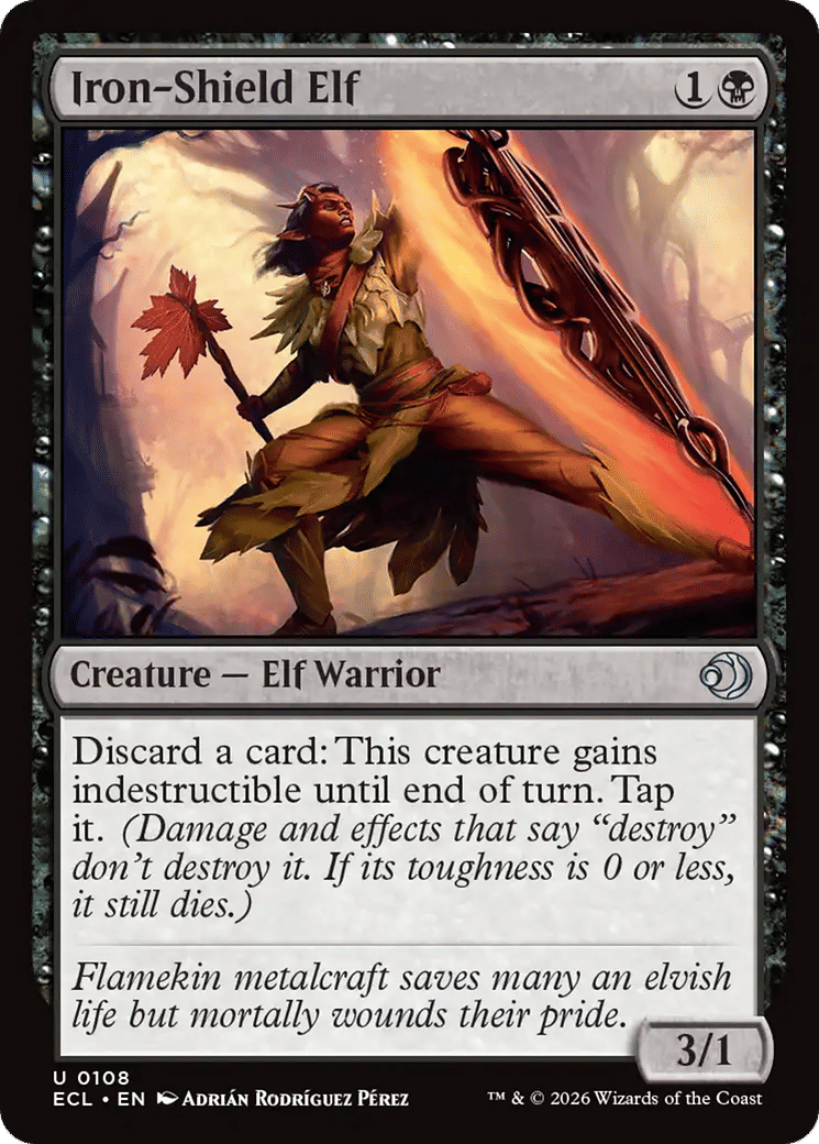 Iron-Shield Elf — Lorwyn Eclipsed — Magic: The Gathering