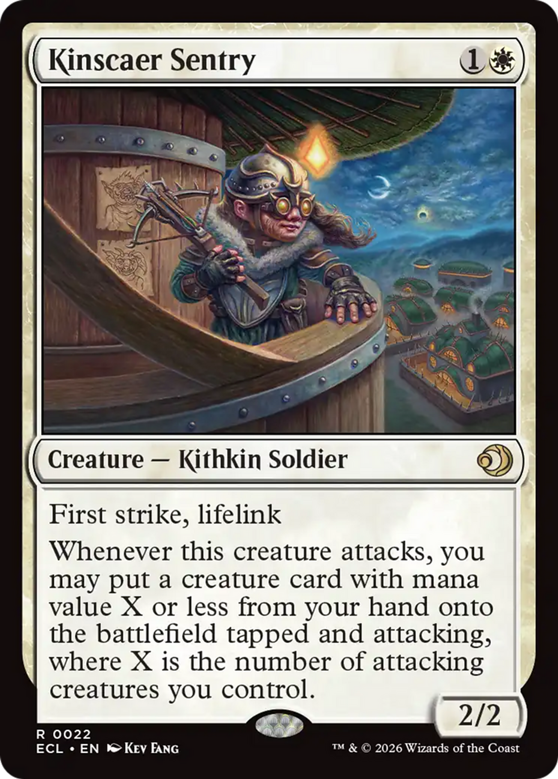Sentinelle de Kinscaër — Lorwyn Eclipsed — Magic: The Gathering