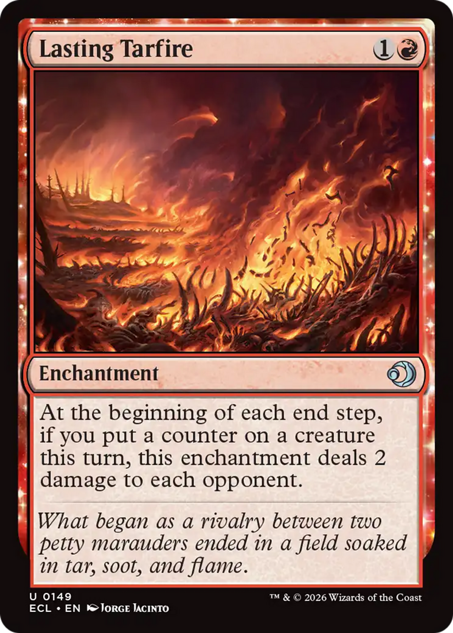 Lasting Tarfire — Lorwyn Eclipsed — Magic: The Gathering