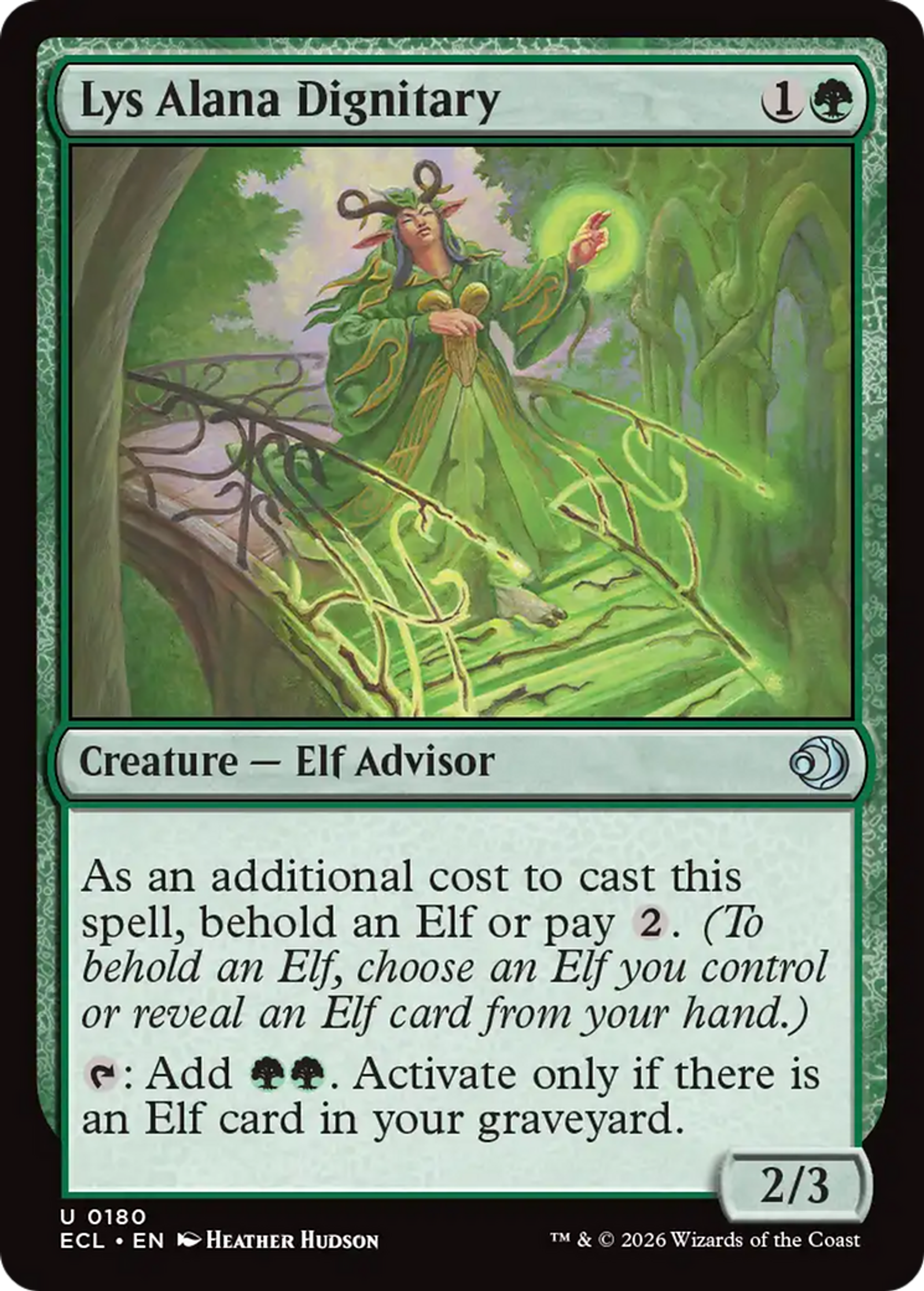 Lys Alana Dignitary — Lorwyn Eclipsed — Magic: The Gathering