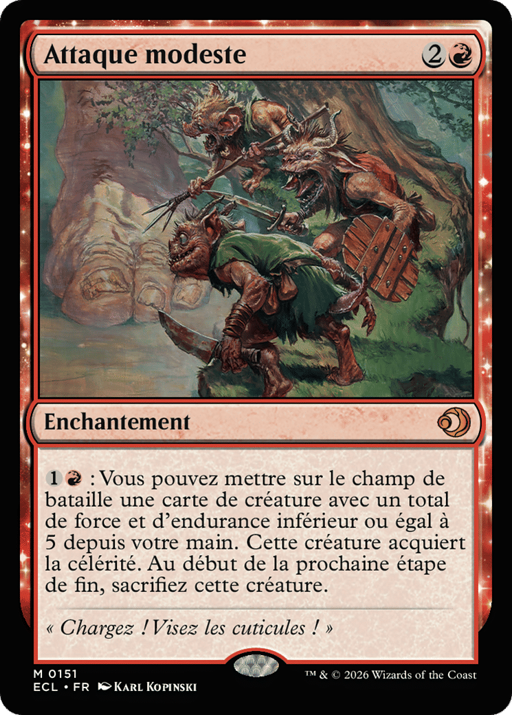 Attaque modeste — Lorwyn Eclipsed — Magic: The Gathering