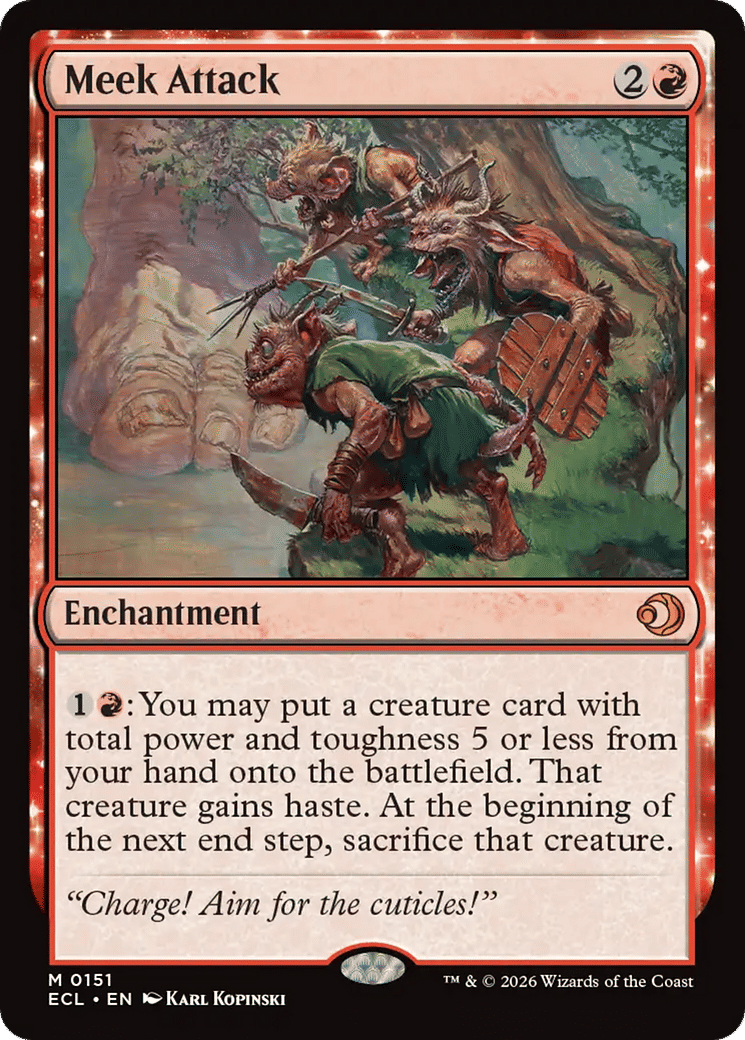 Meek Attack — Lorwyn Eclipsed — Magic: The Gathering