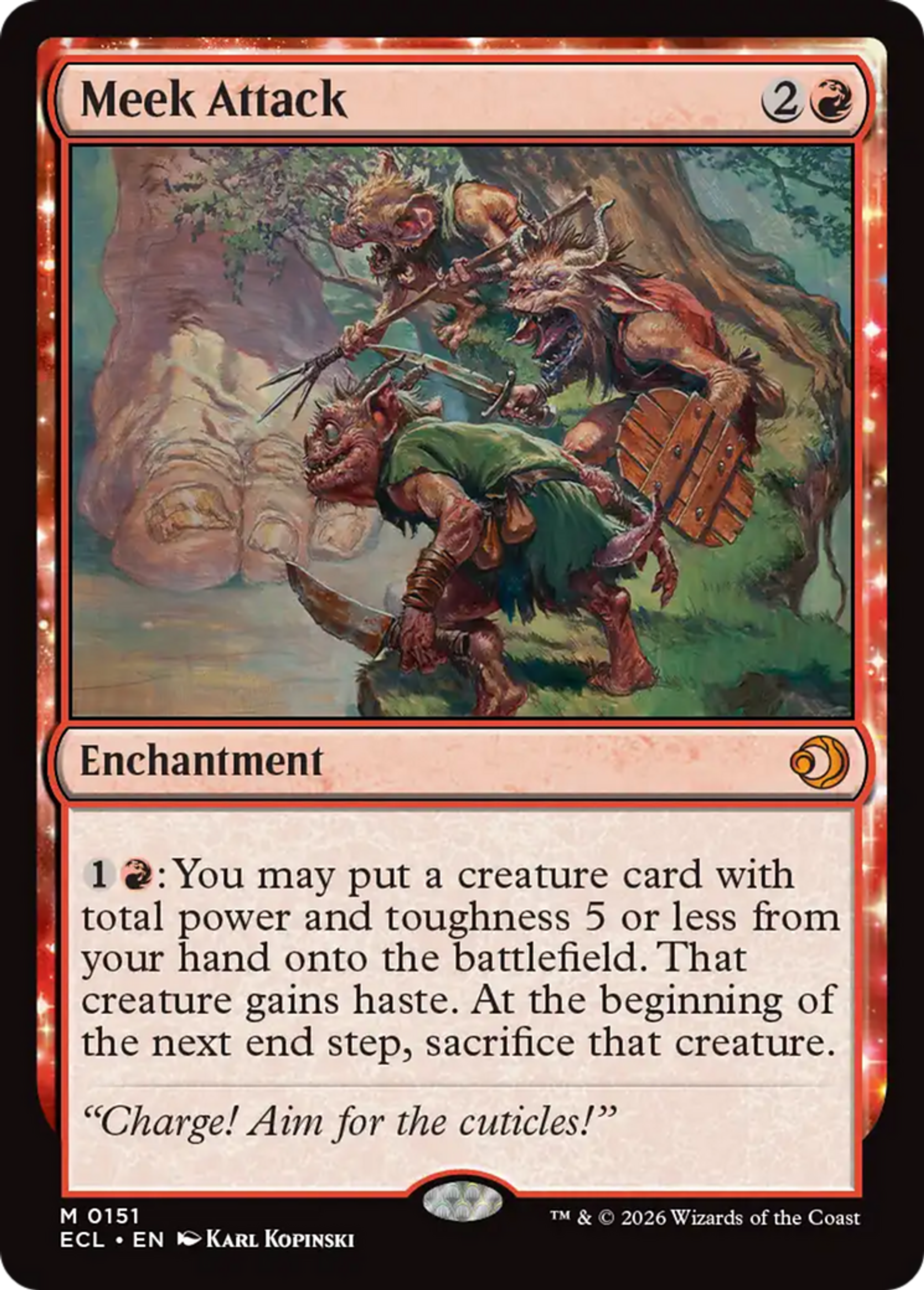 Meek Attack — Lorwyn Eclipsed — Magic: The Gathering