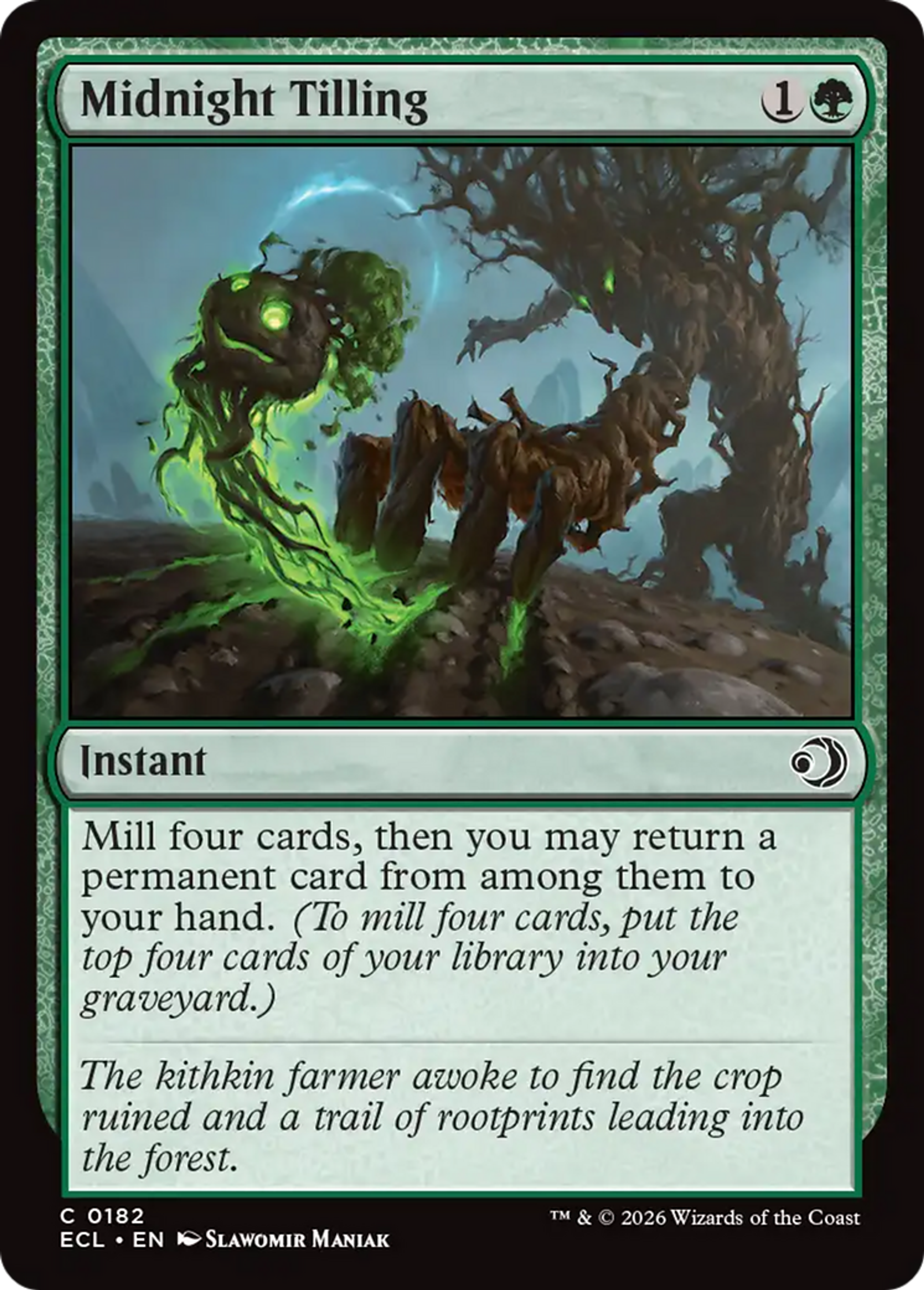 Labourage de minuit — Lorwyn Eclipsed — Magic: The Gathering