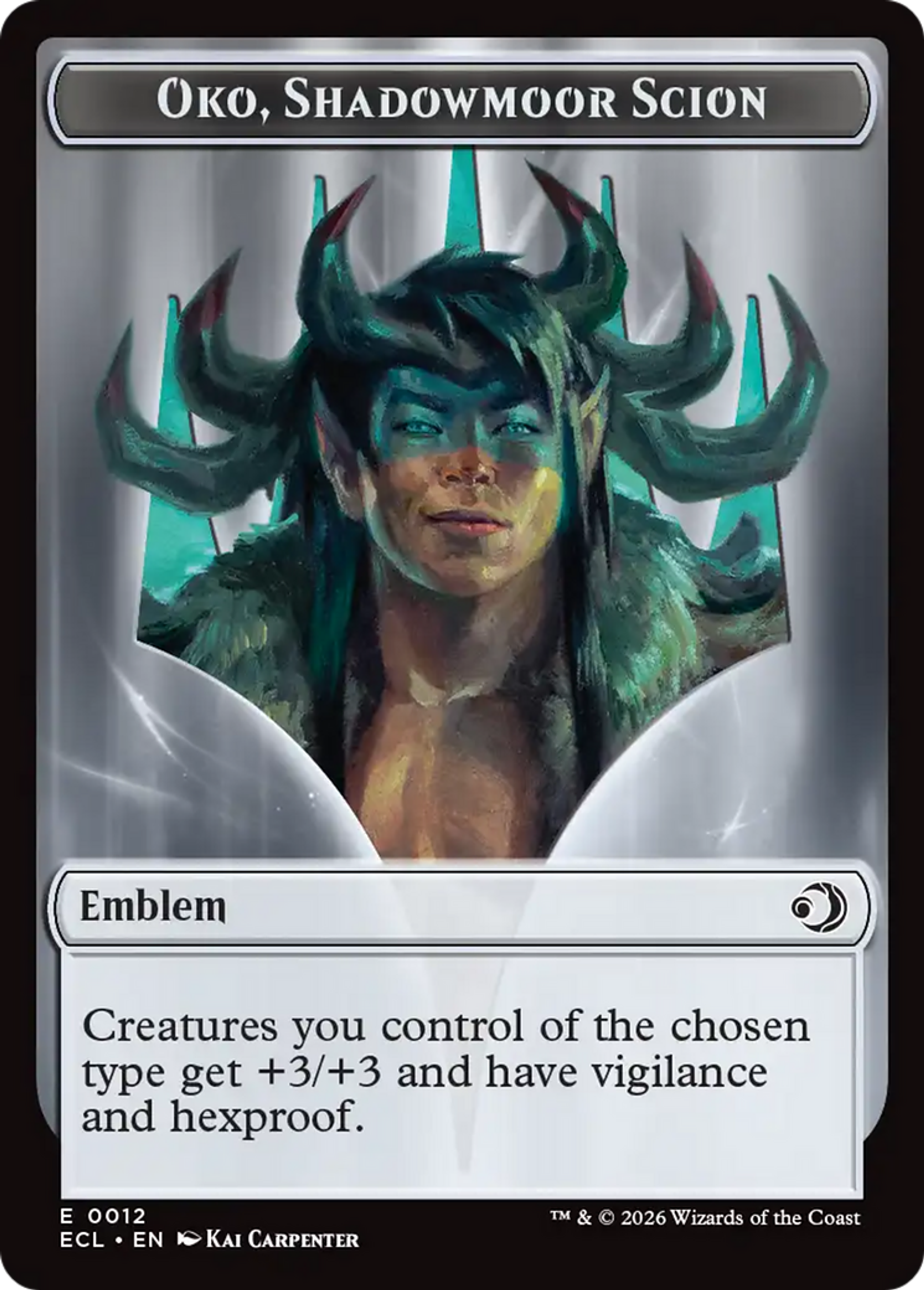 Oko, Shadowmoor Scion Emblem — Lorwyn Eclipsed — Magic: The Gathering