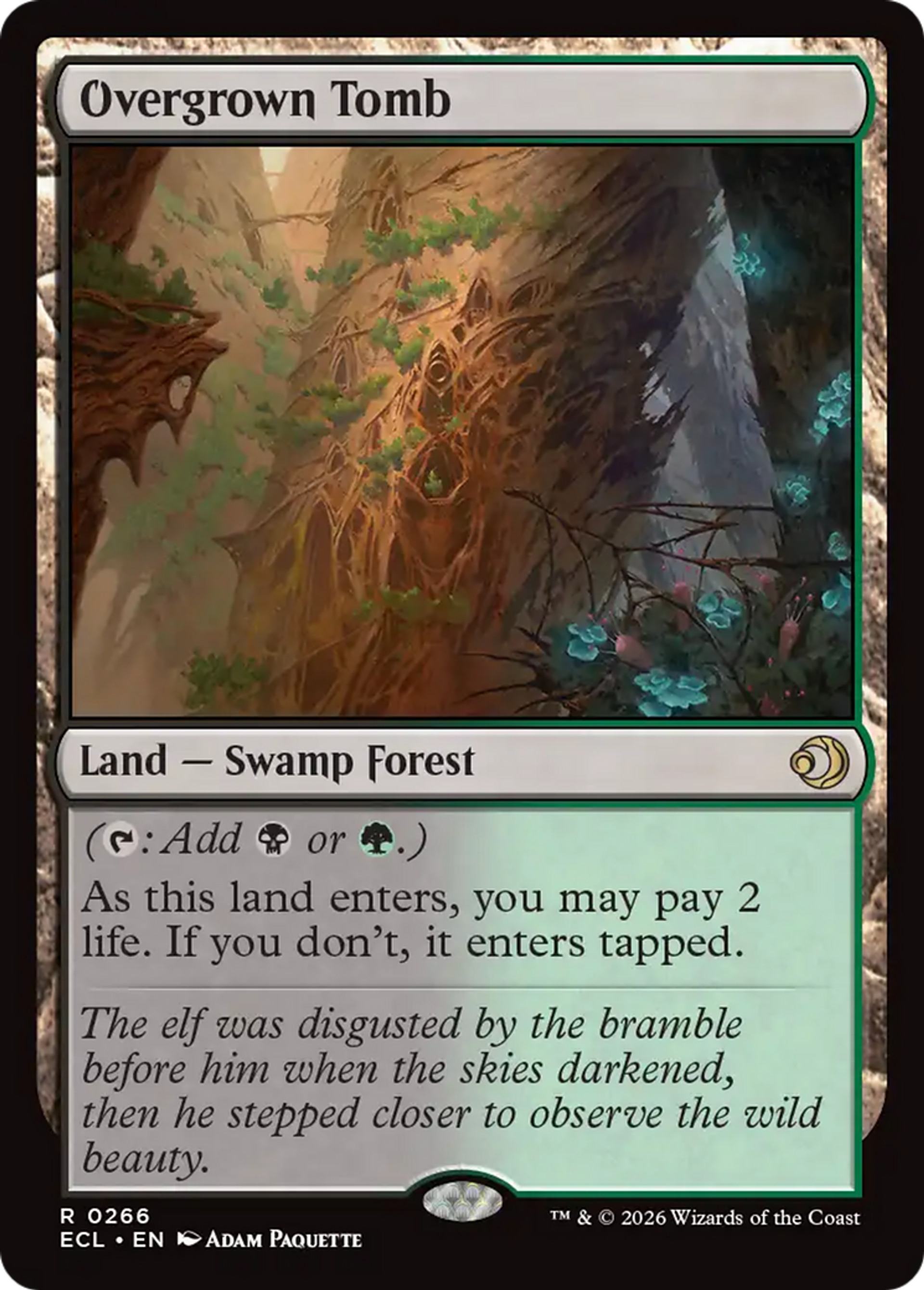 Overgrown Tomb — Lorwyn Eclipsed — Magic: The Gathering