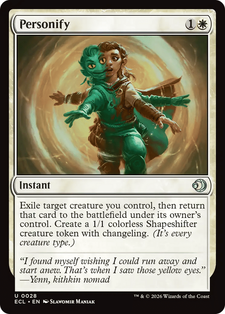 Personify — Lorwyn Eclipsed — Magic: The Gathering