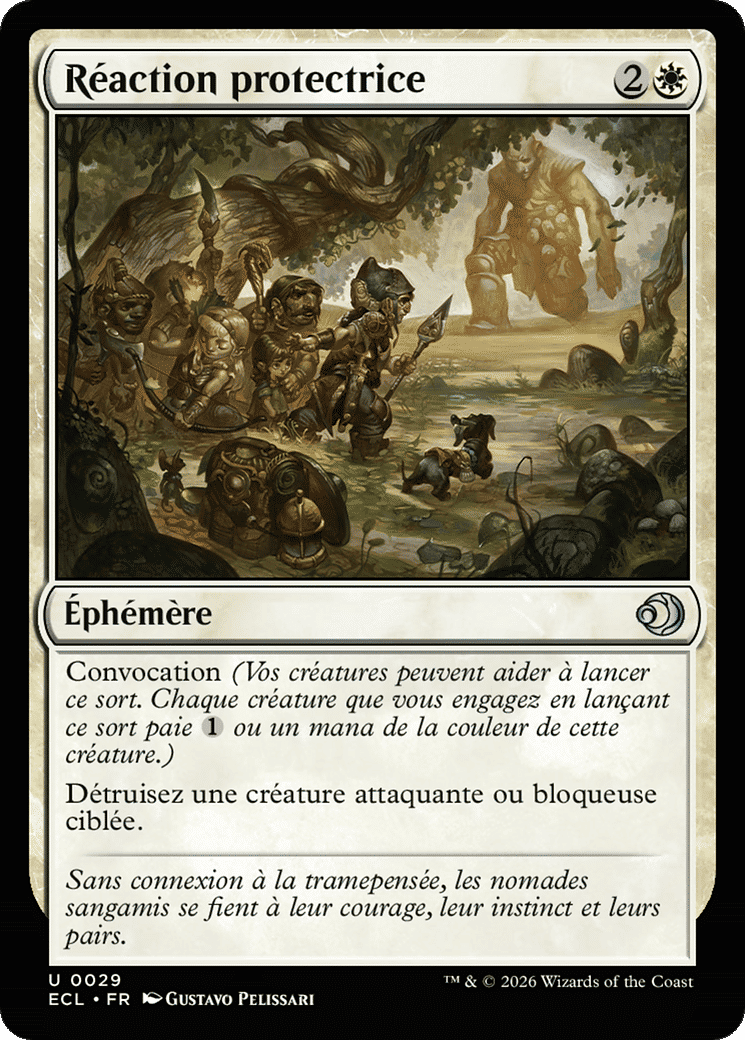 Réaction protectrice — Lorwyn Eclipsed — Magic: The Gathering