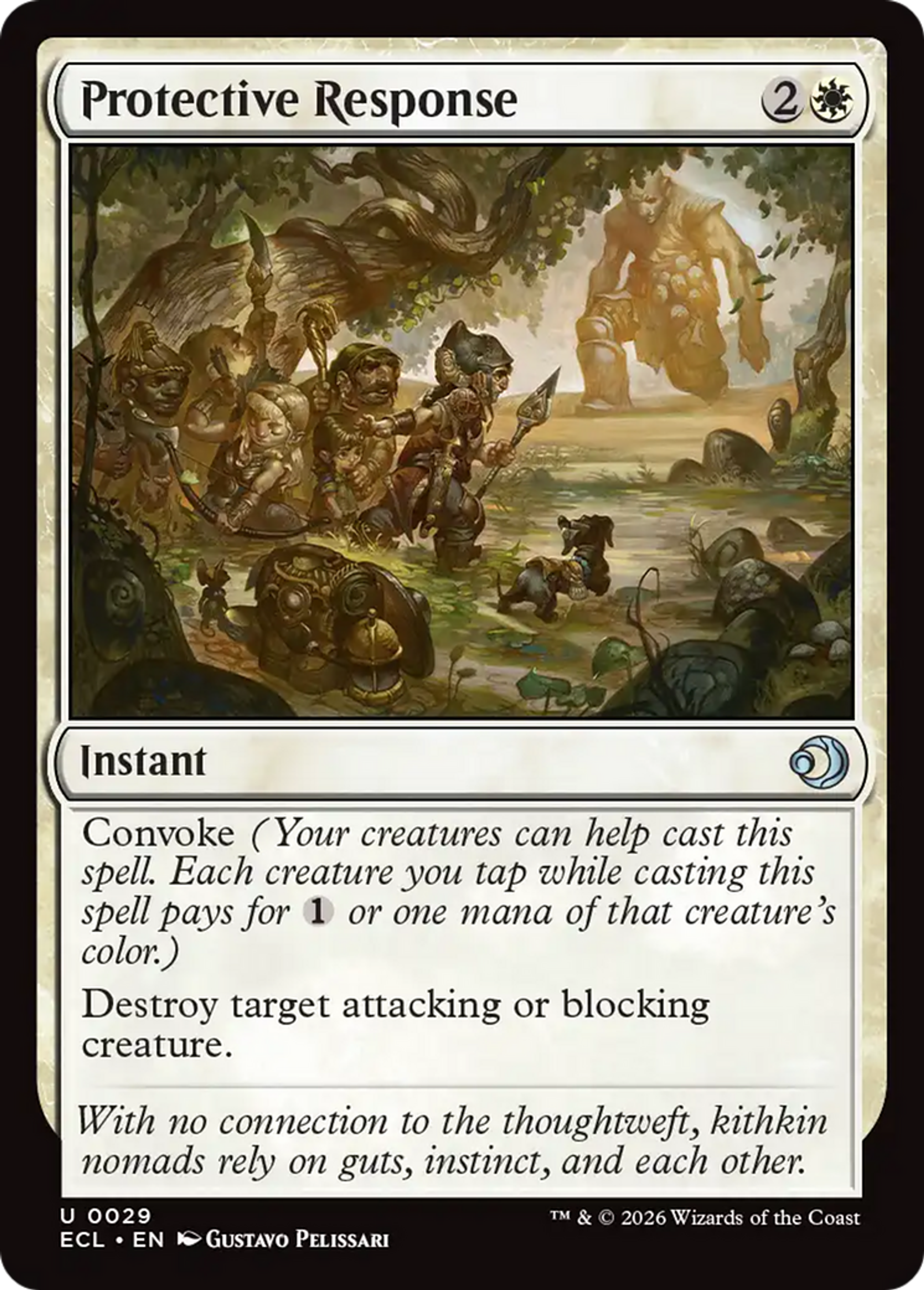 Réaction protectrice — Lorwyn Eclipsed — Magic: The Gathering