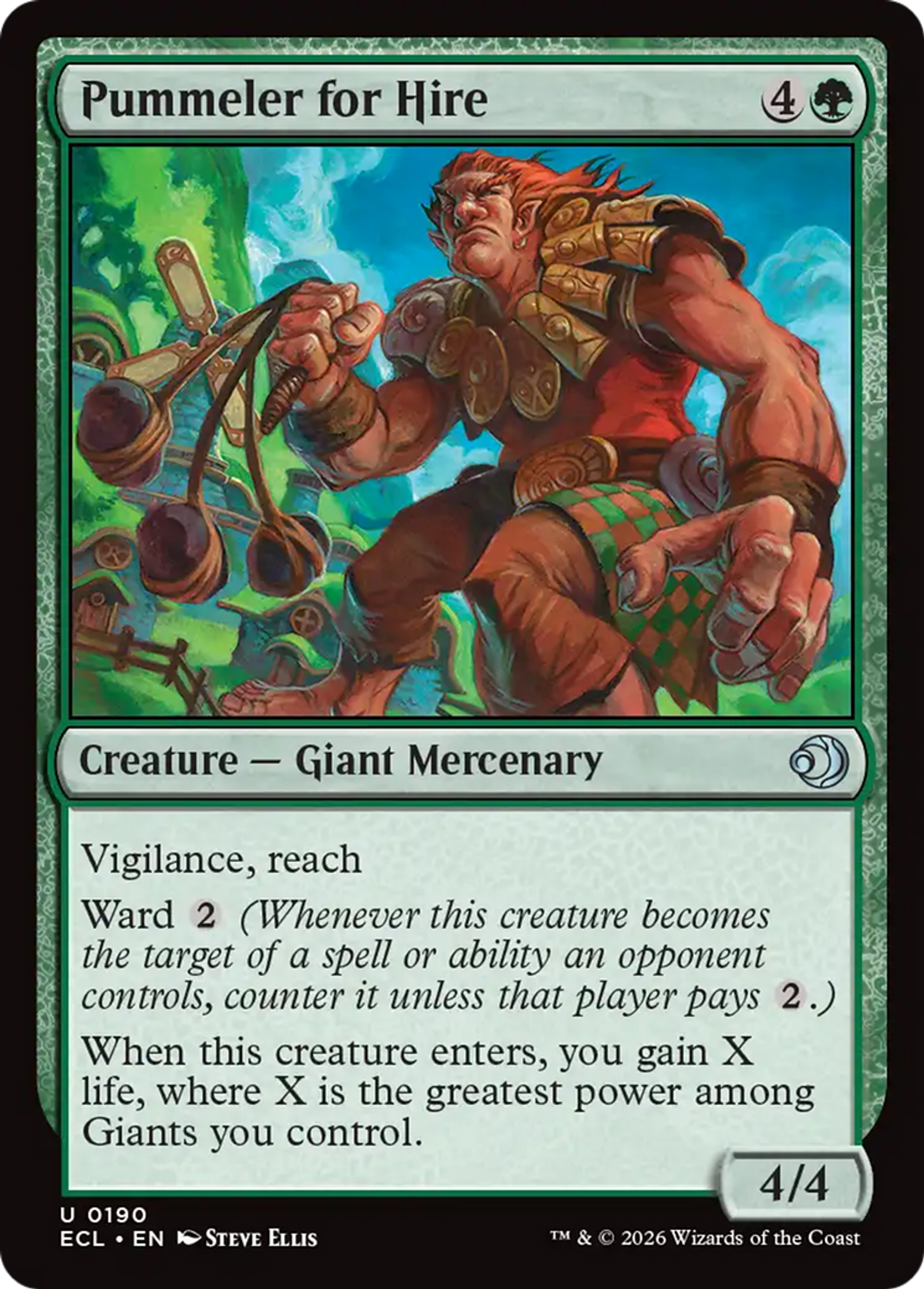 Pummeler for Hire — Lorwyn Eclipsed — Magic: The Gathering