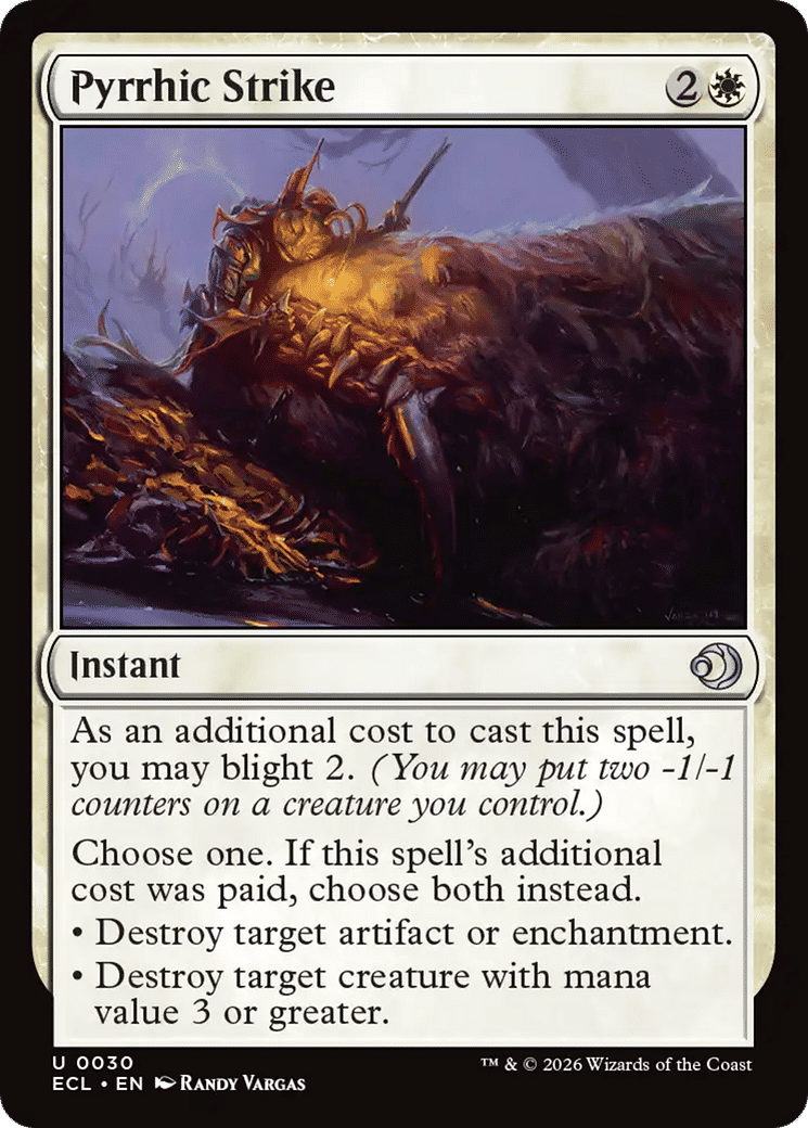 Pyrrhic Strike — Lorwyn Eclipsed — Magic: The Gathering