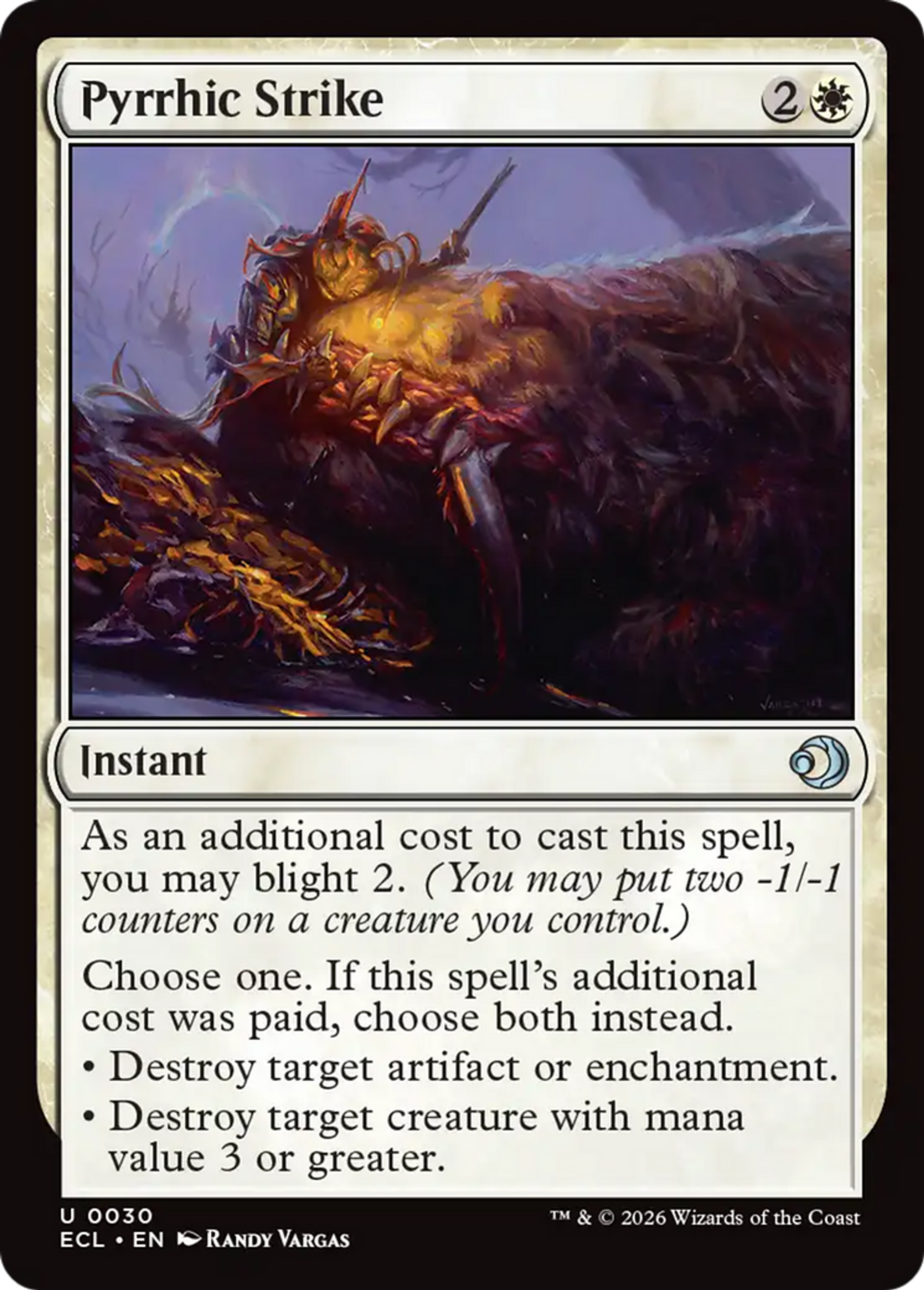 Frappe pyrrhique — Lorwyn Eclipsed — Magic: The Gathering