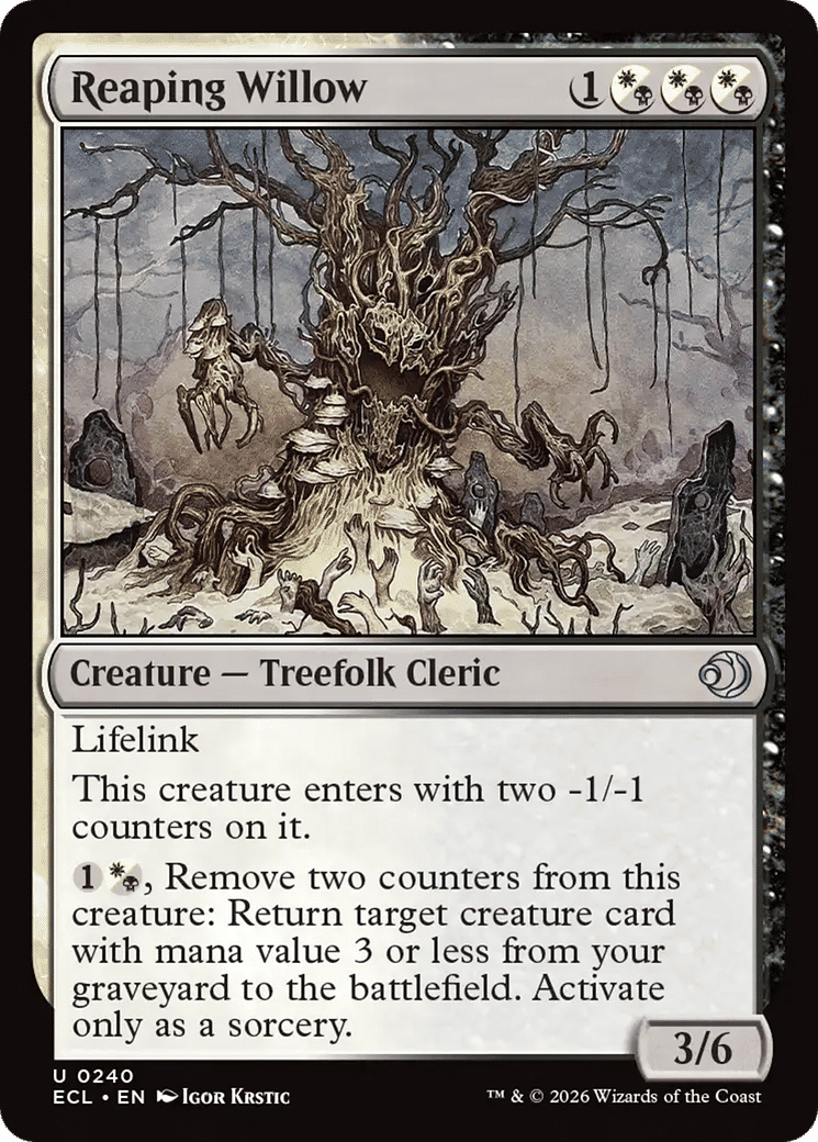 Saule moissonneur — Lorwyn Eclipsed — Magic: The Gathering