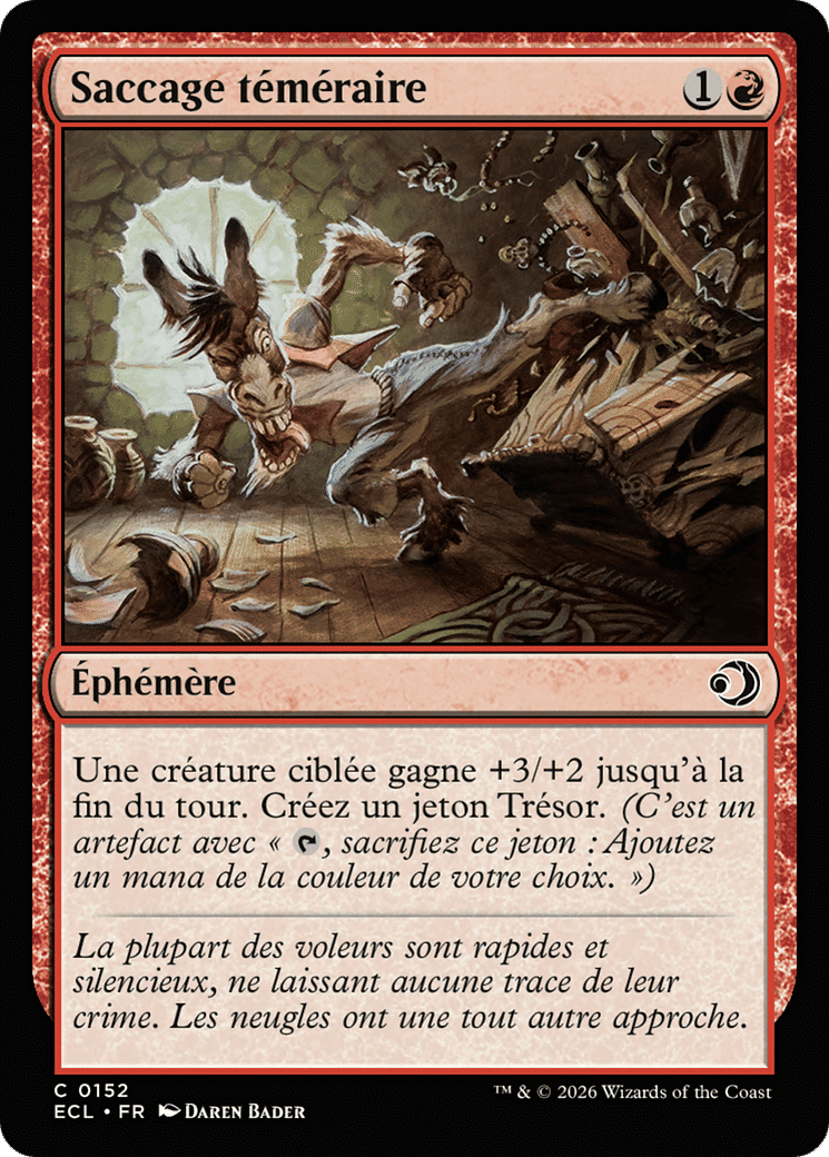 Saccage téméraire — Lorwyn Eclipsed — Magic: The Gathering