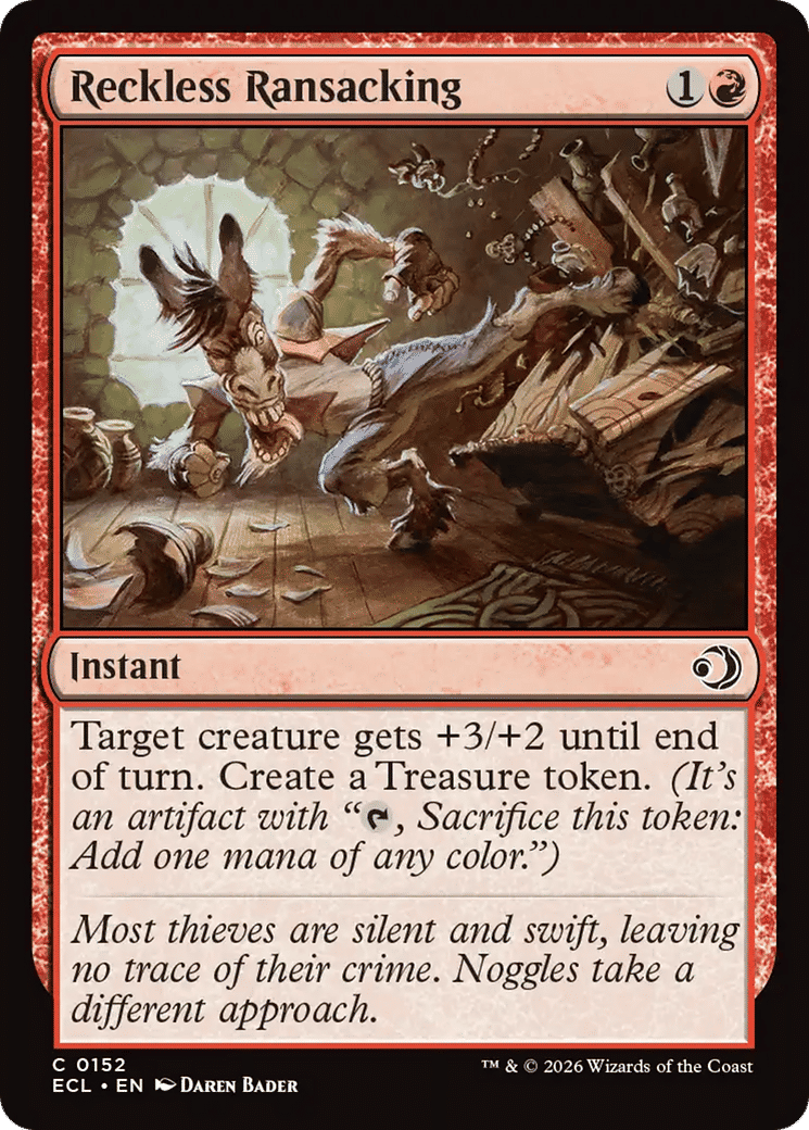 Reckless Ransacking — Lorwyn Eclipsed — Magic: The Gathering