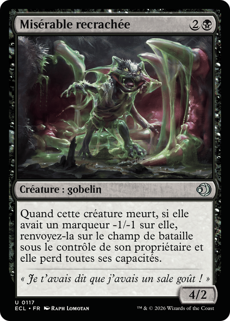 Misérable recrachée — Lorwyn Eclipsed — Magic: The Gathering