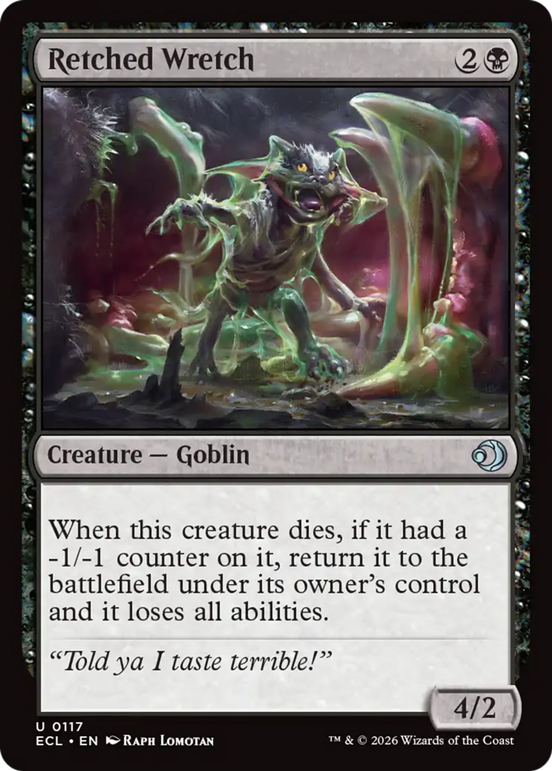 Retched Wretch — Lorwyn Eclipsed — Magic: The Gathering