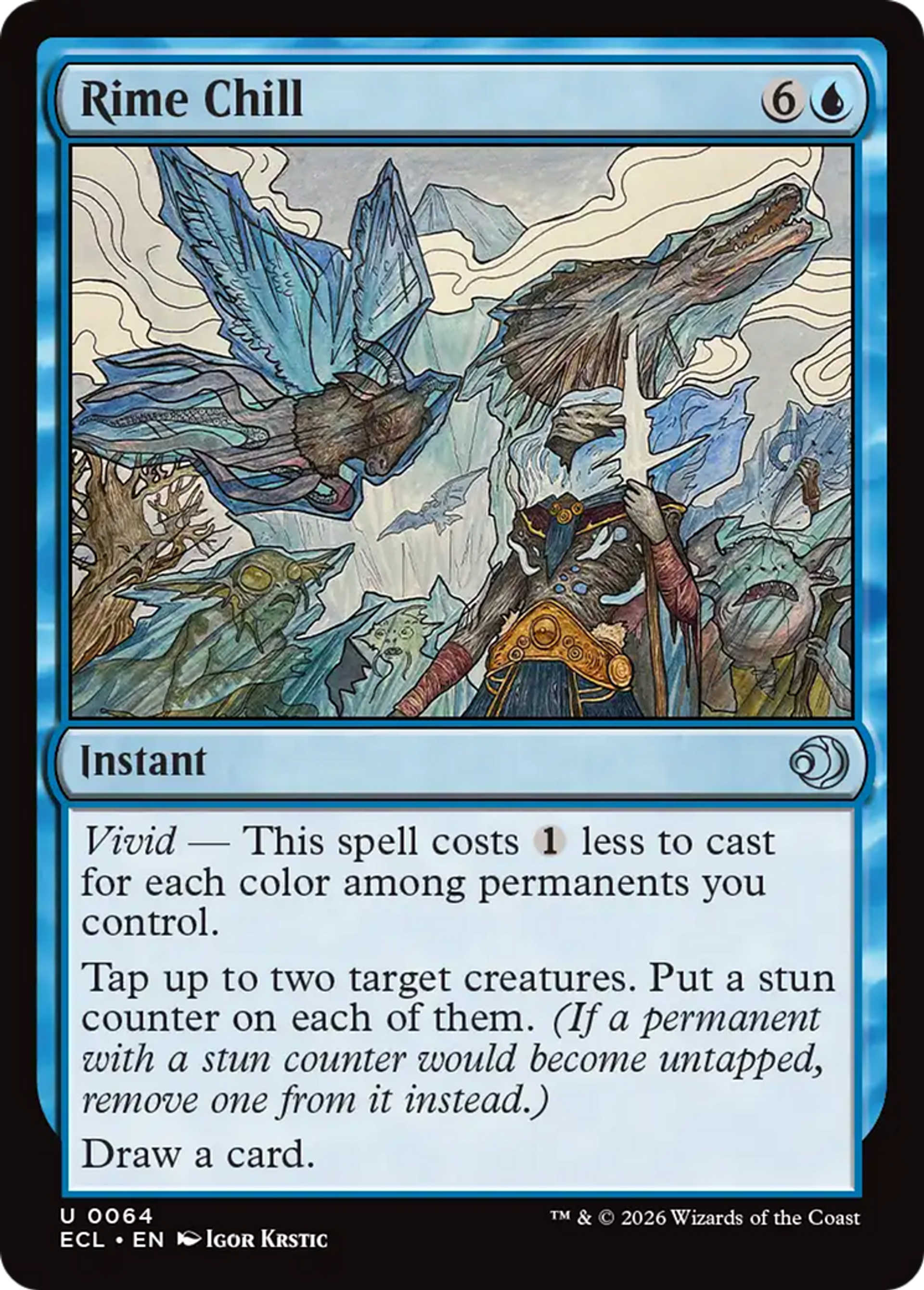 Rime Chill — Lorwyn Eclipsed — Magic: The Gathering
