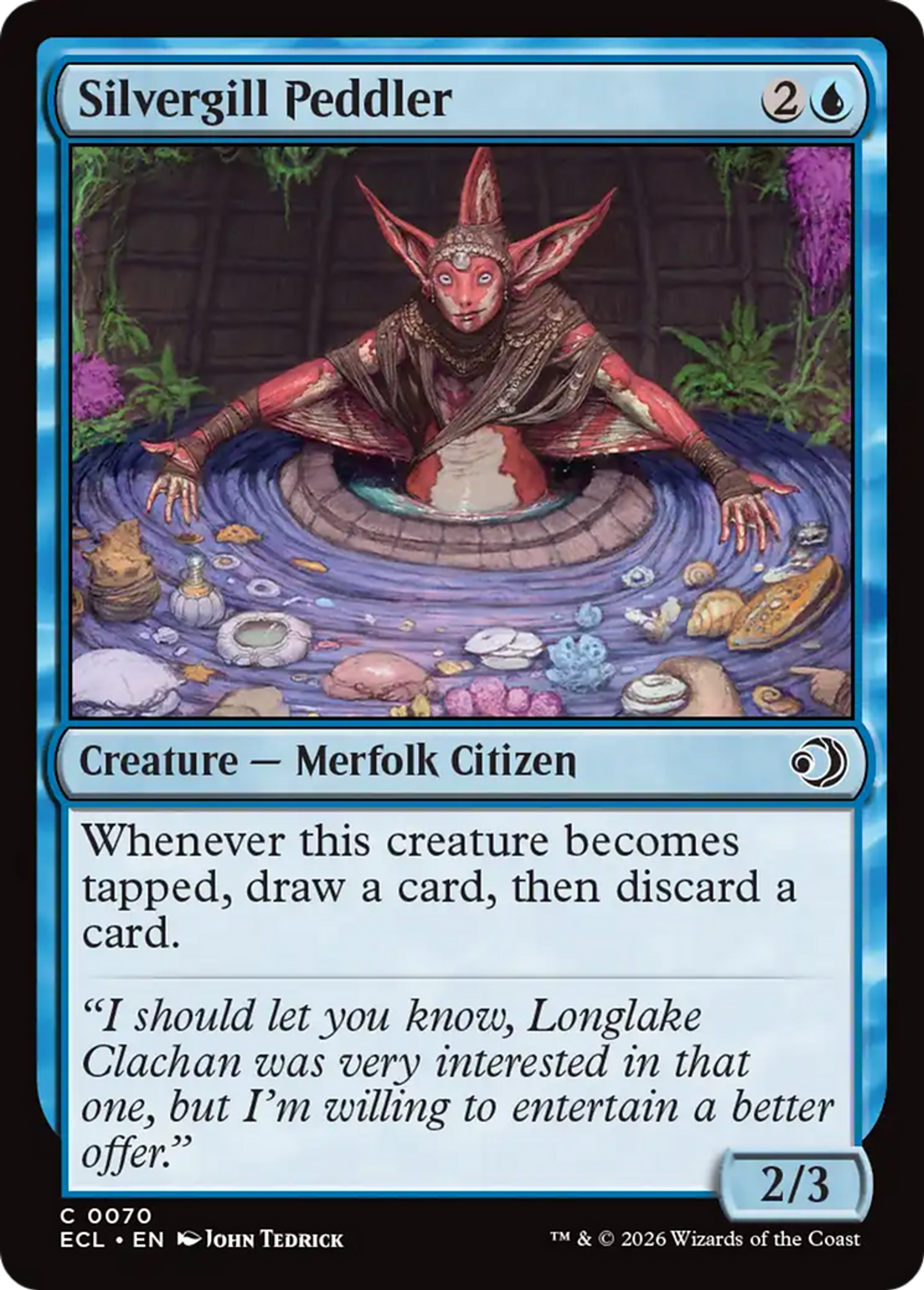 Silvergill Peddler — Lorwyn Eclipsed — Magic: The Gathering