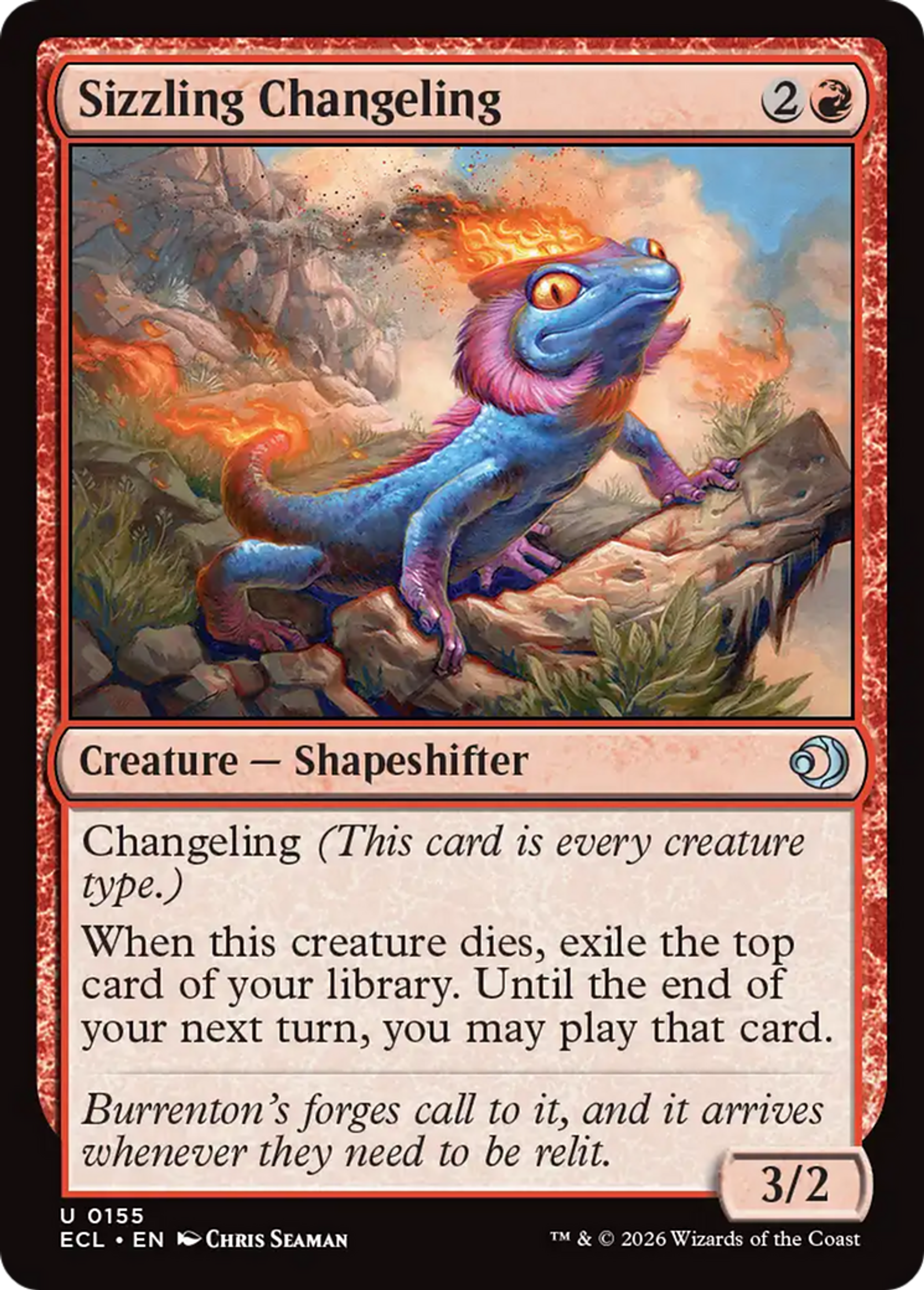 Sizzling Changeling — Lorwyn Eclipsed — Magic: The Gathering