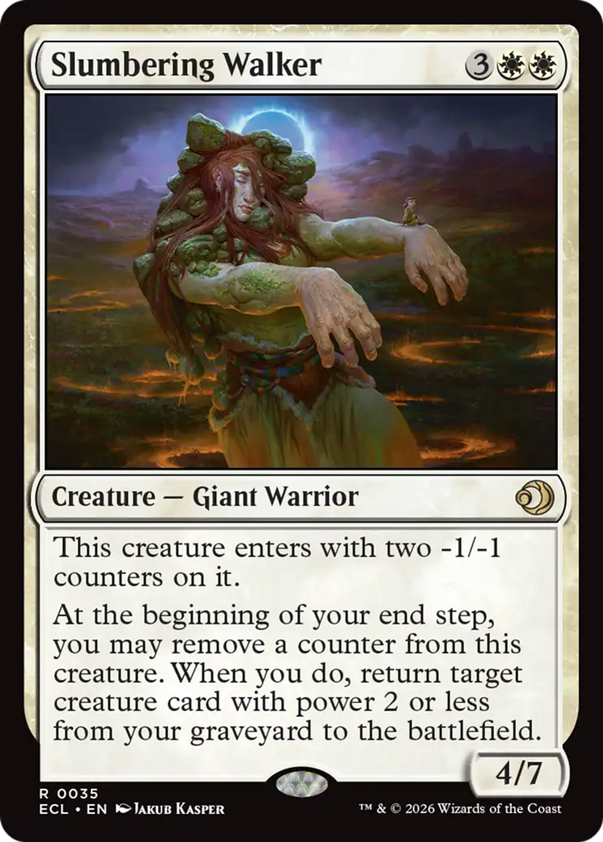 Slumbering Walker — Lorwyn Eclipsed — Magic: The Gathering