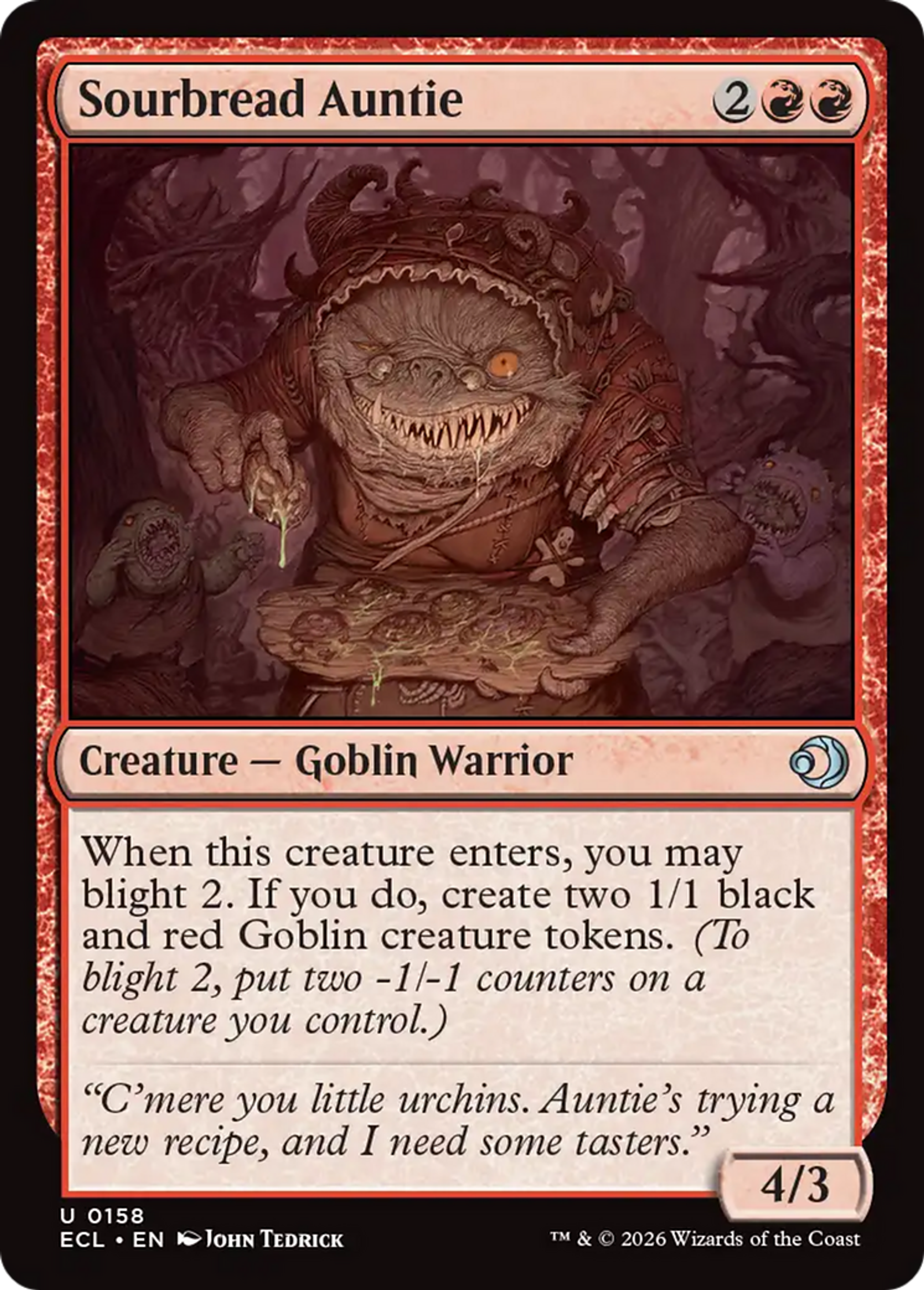 Sourbread Auntie — Lorwyn Eclipsed — Magic: The Gathering