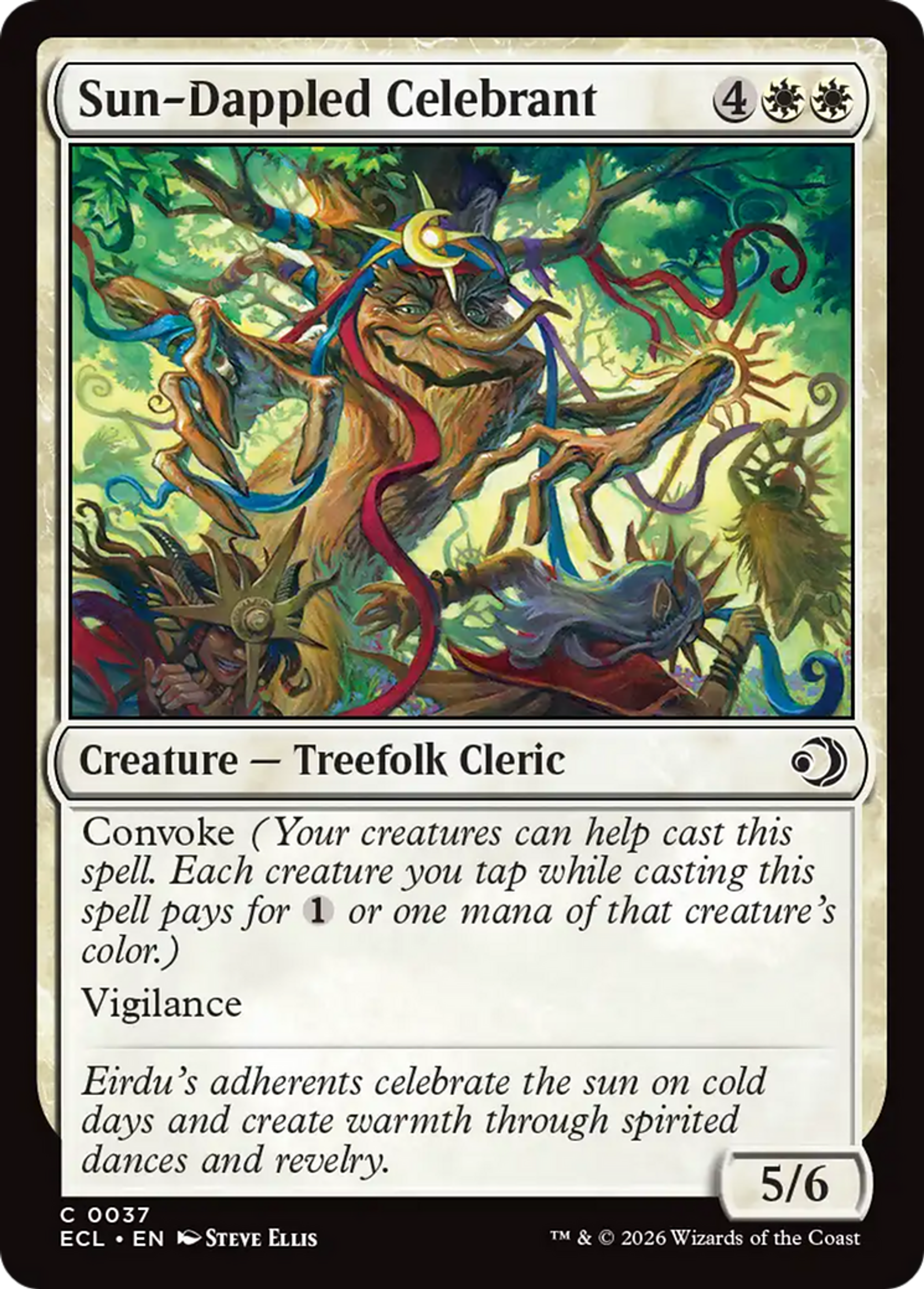 Sun-Dappled Celebrant — Lorwyn Eclipsed — Magic: The Gathering