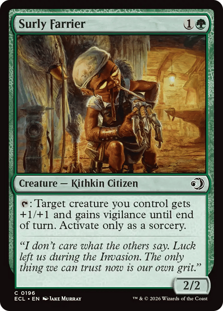 Maréchal-ferrant revêche — Lorwyn Eclipsed — Magic: The Gathering