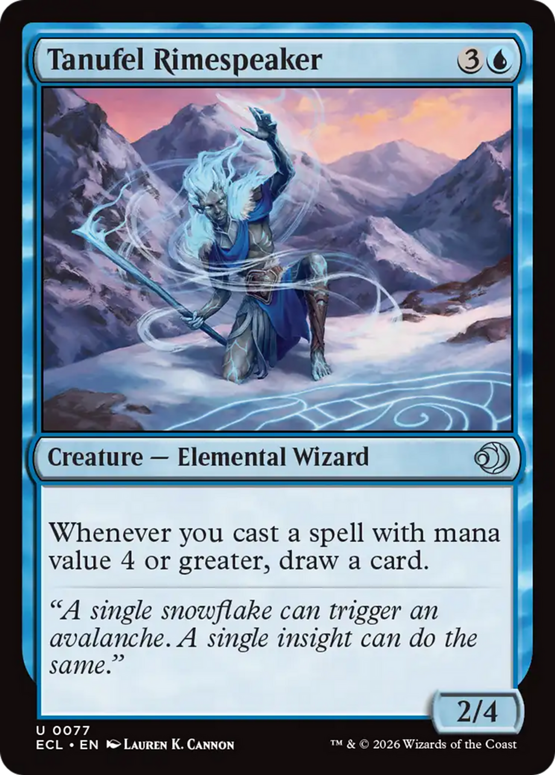 Orateur de givre de Tanufel — Lorwyn Eclipsed — Magic: The Gathering
