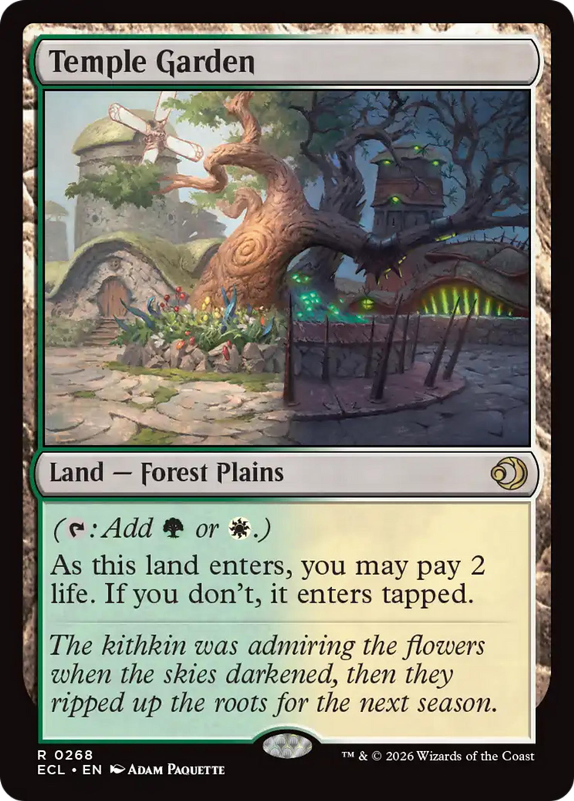Temple Garden — Lorwyn Eclipsed — Magic: The Gathering