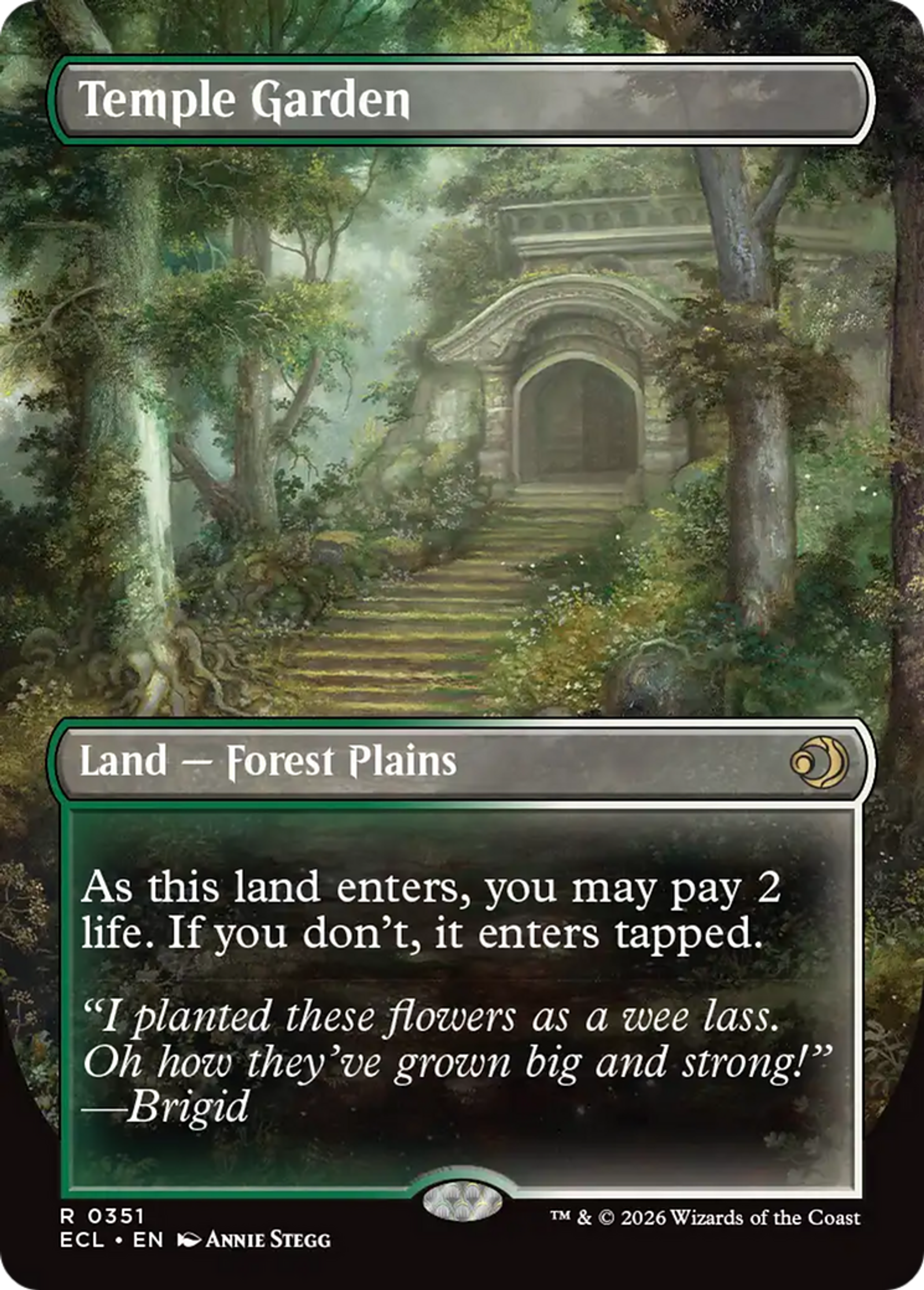 Temple Garden — Lorwyn Eclipsed — Magic: The Gathering