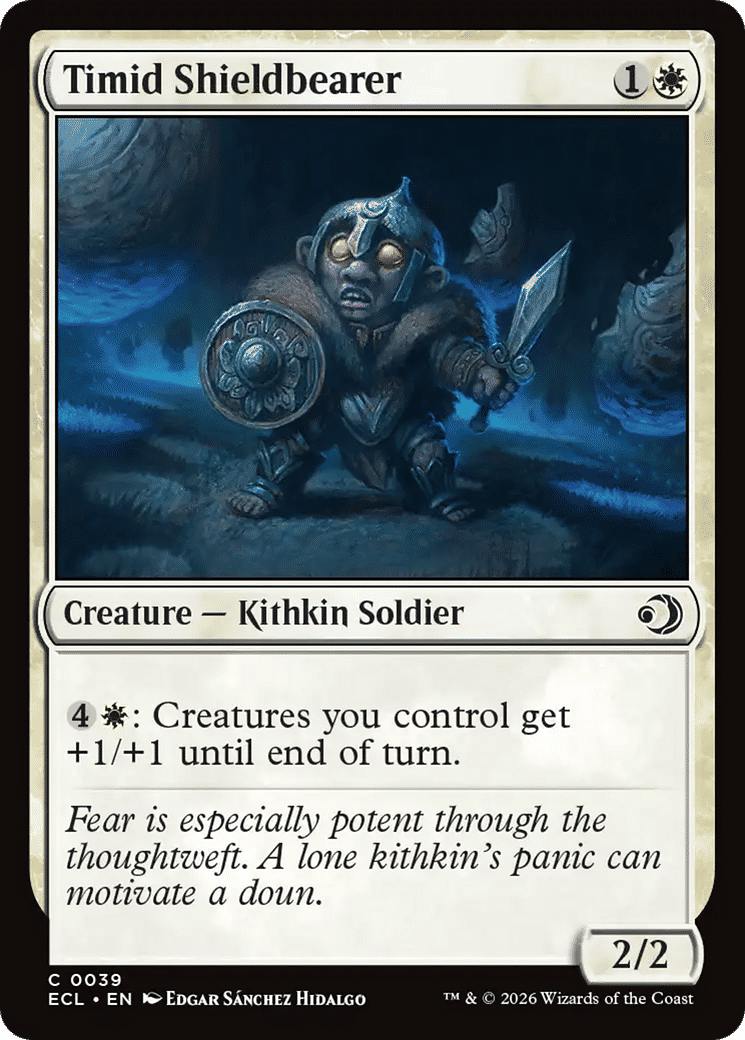 Porte-bouclier timide — Lorwyn Eclipsed — Magic: The Gathering