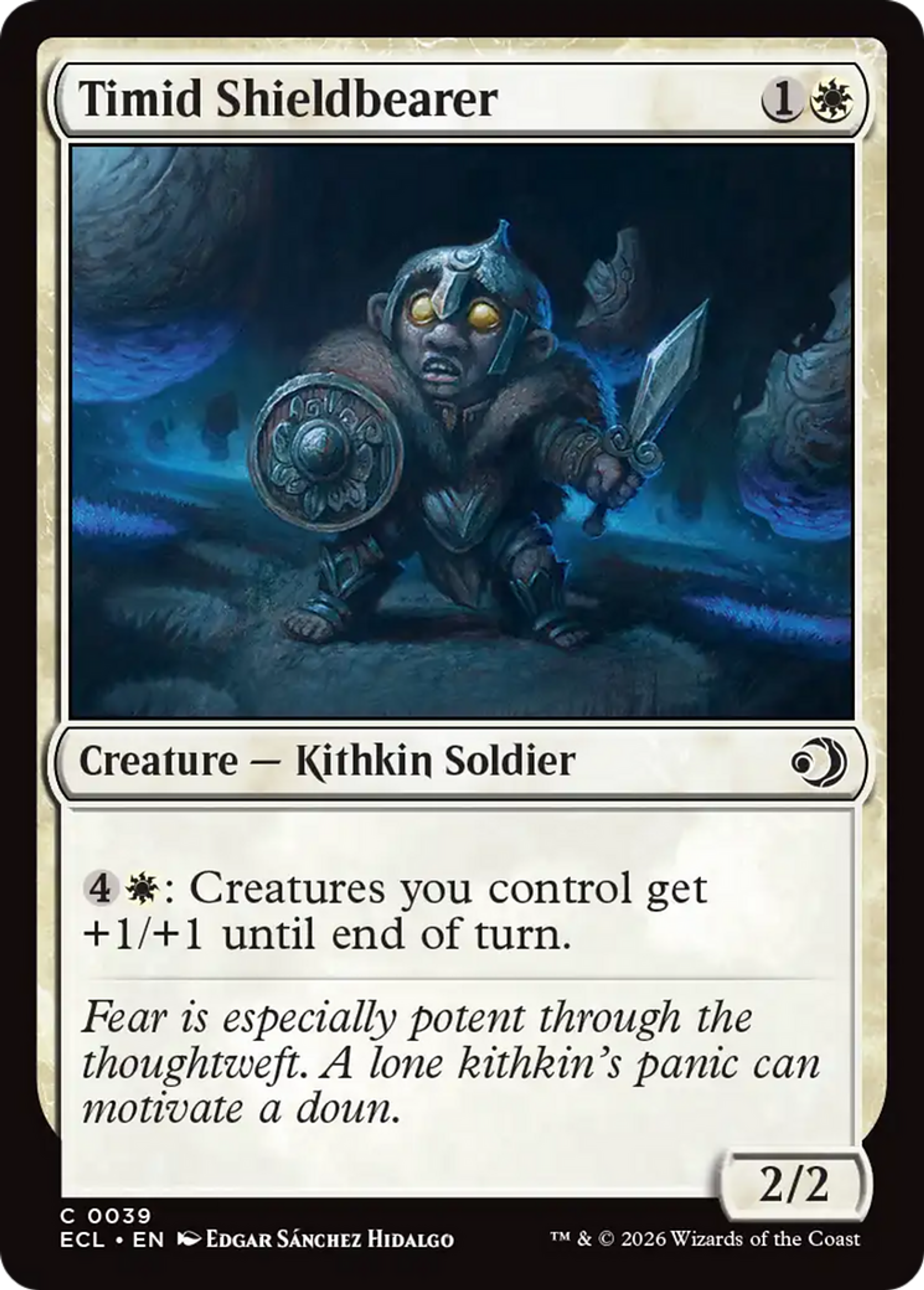 Timid Shieldbearer — Lorwyn Eclipsed — Magic: The Gathering