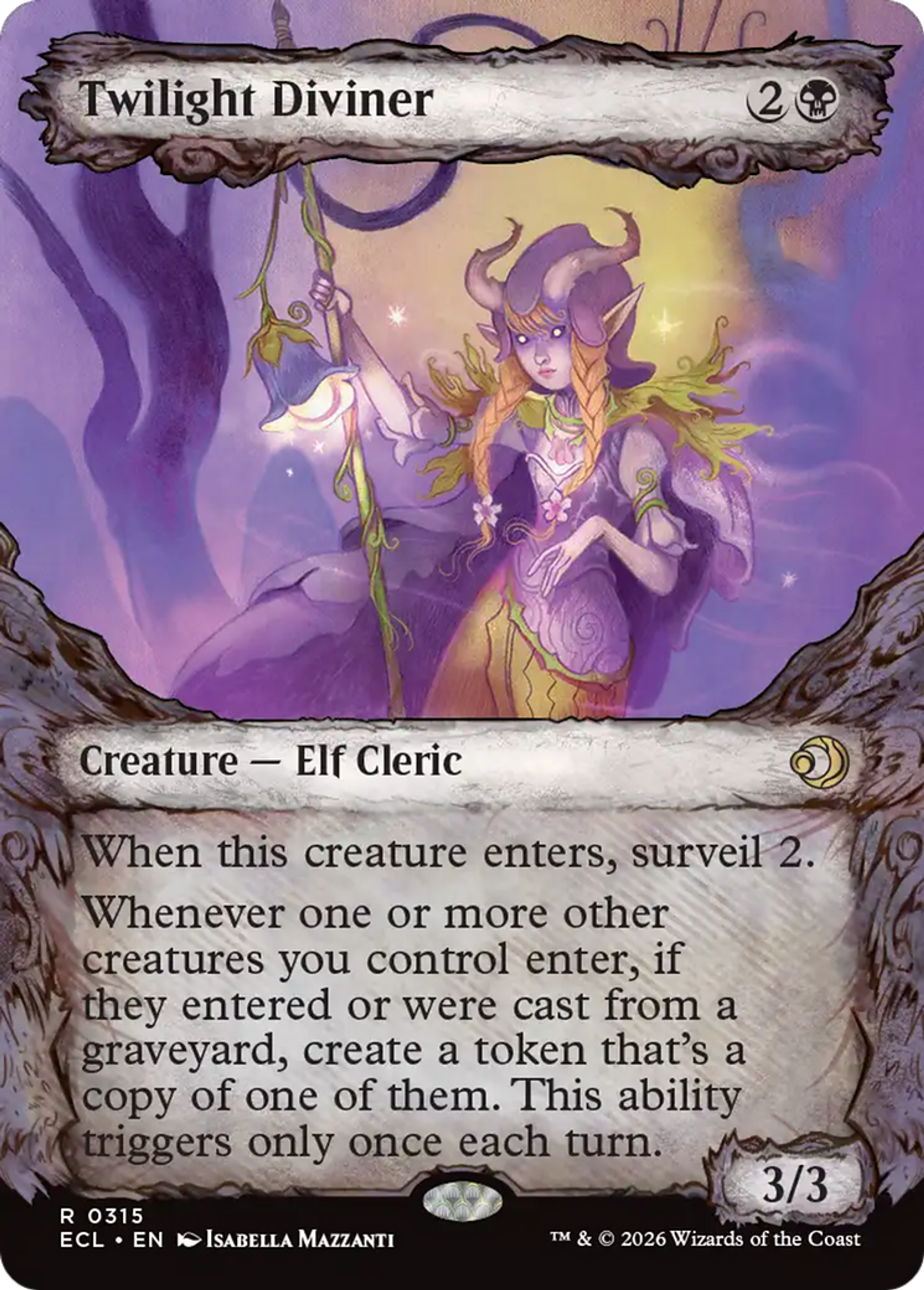 Devineresse du crépuscule — Lorwyn Eclipsed — Magic: The Gathering