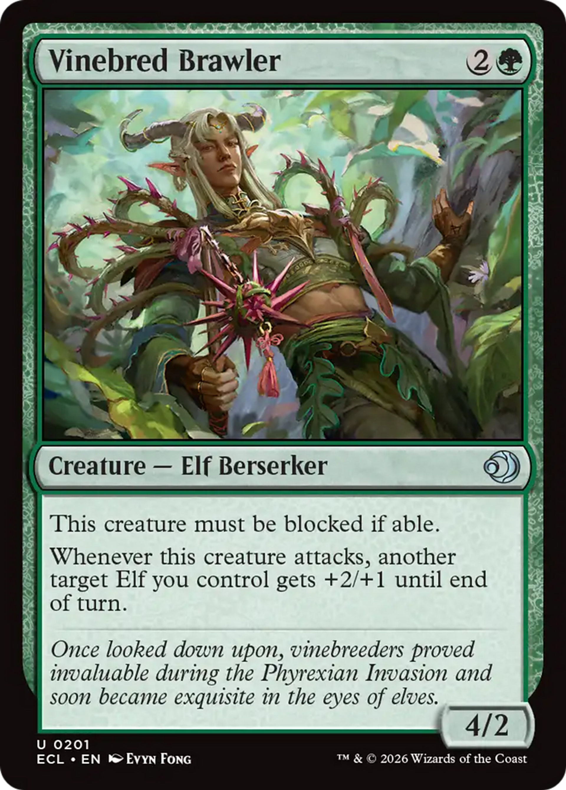 Vinebred Brawler — Lorwyn Eclipsed — Magic: The Gathering