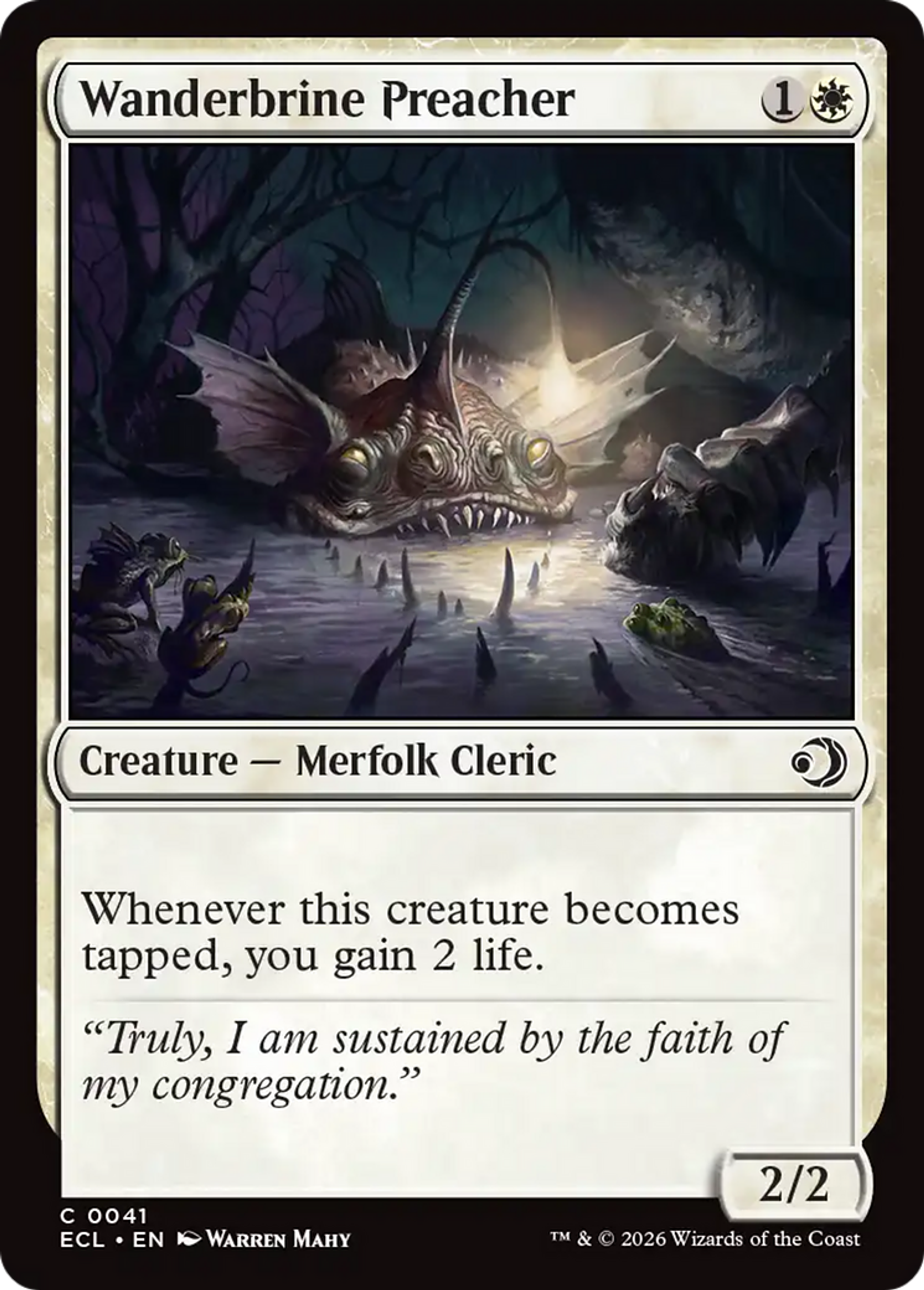Wanderbrine Preacher — Lorwyn Eclipsed — Magic: The Gathering