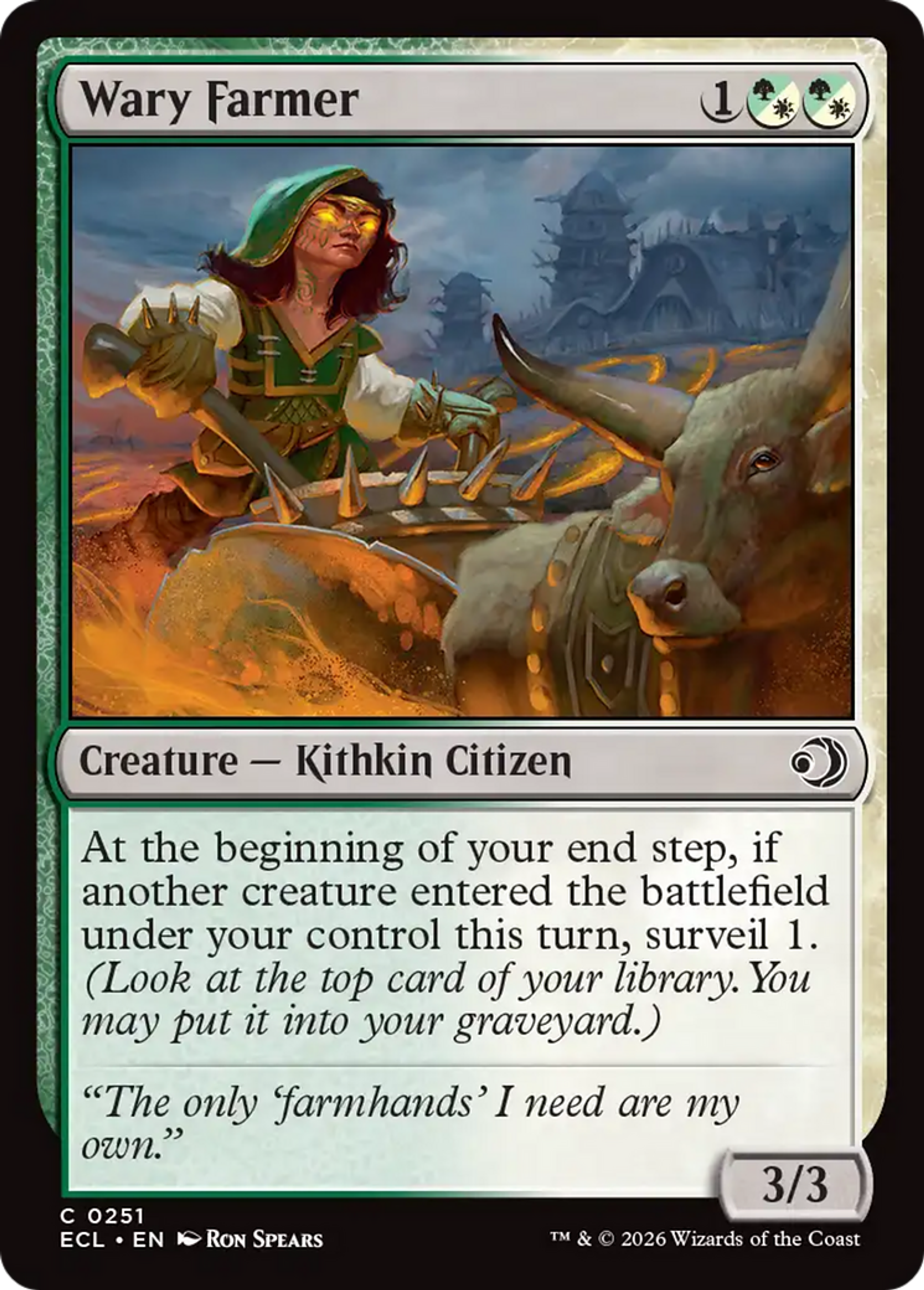 Wary Farmer — Lorwyn Eclipsed — Magic: The Gathering