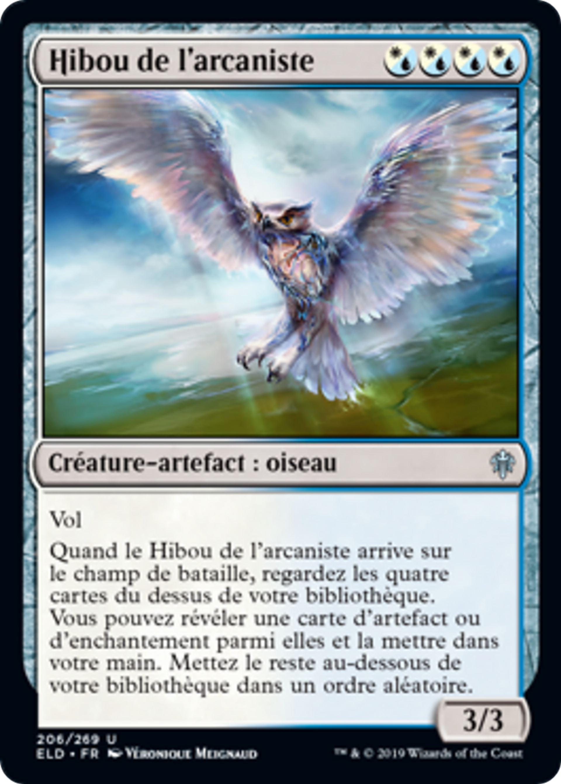 Hibou de l'arcaniste — Throne of Eldraine — Magic: The Gathering