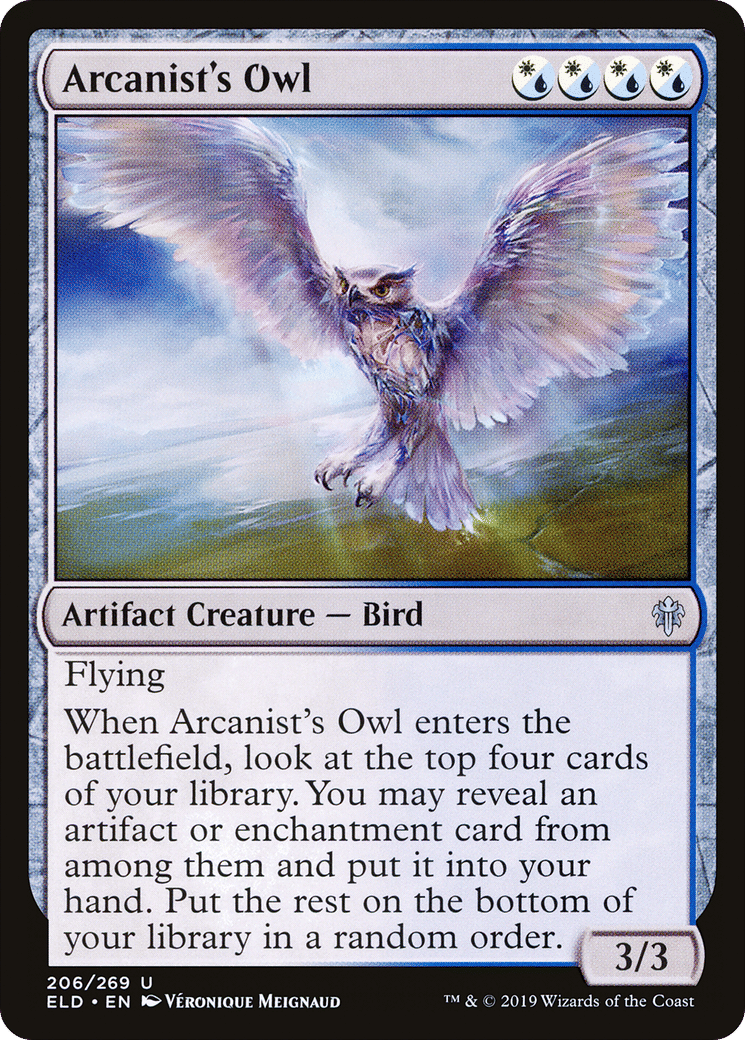 Arcanist's Owl — Throne of Eldraine — Magic: The Gathering