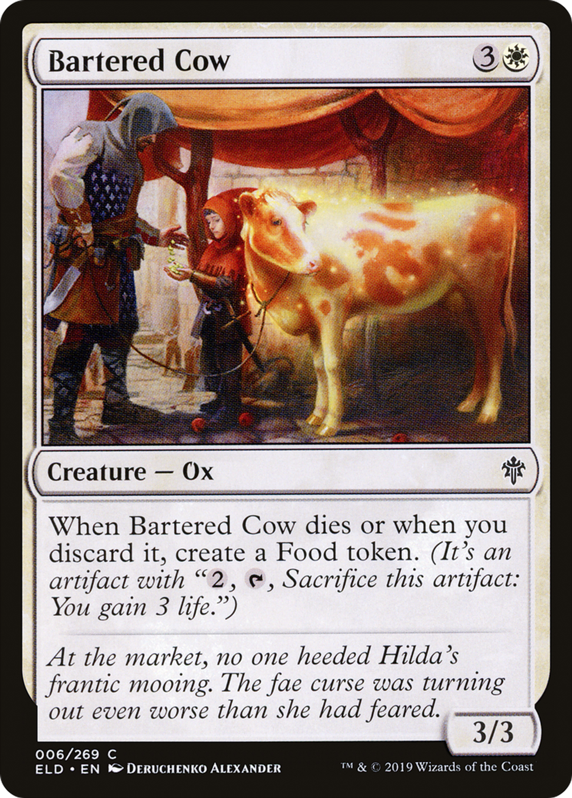 Bartered Cow — Throne of Eldraine — Magic: The Gathering