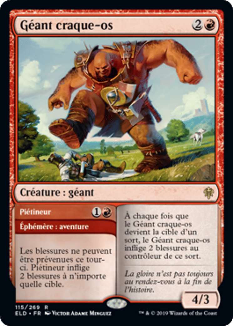 Géant craque-os // Piétineur — Throne of Eldraine — Magic: The Gathering