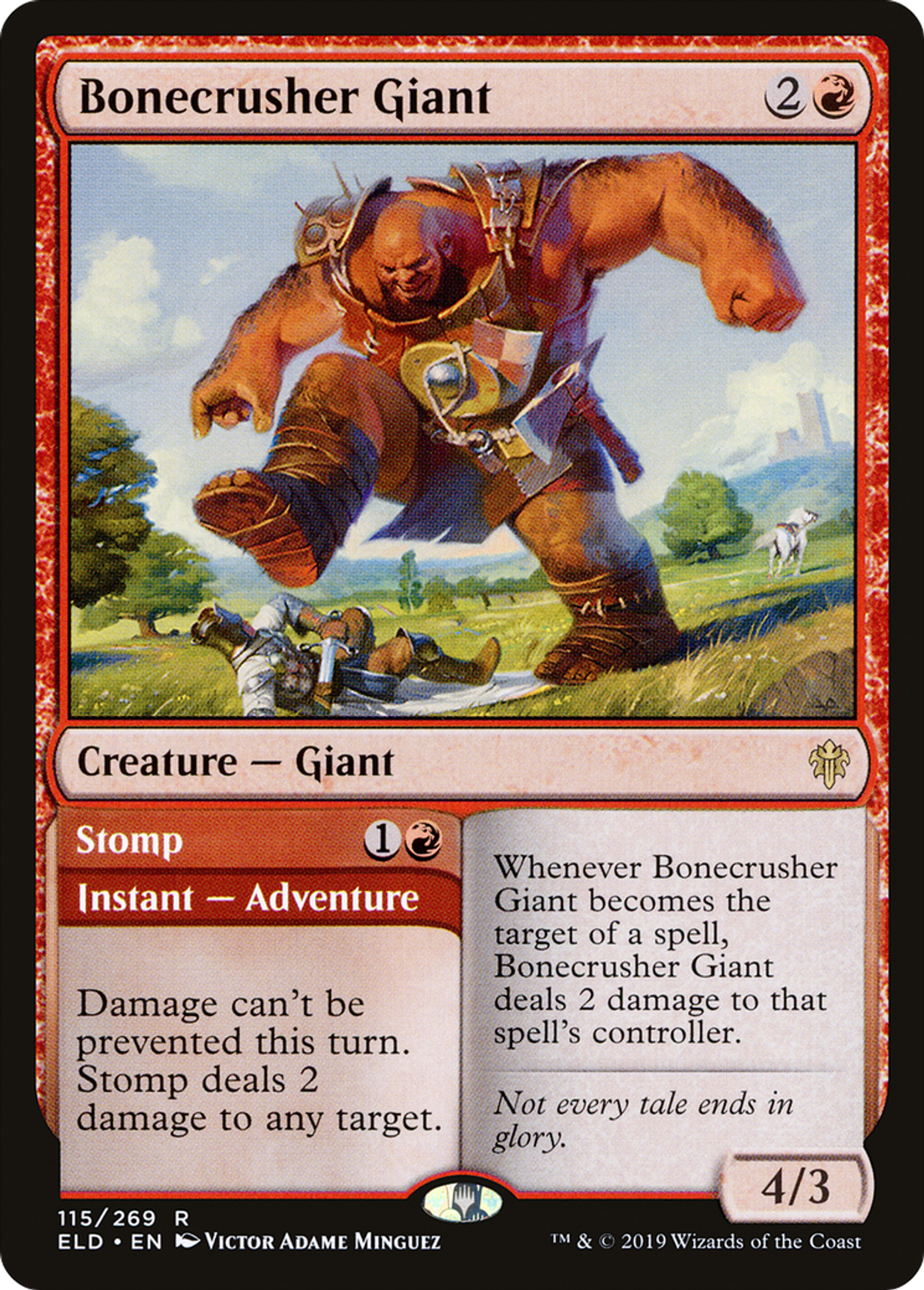 Géant craque-os // Piétineur — Throne of Eldraine — Magic: The Gathering