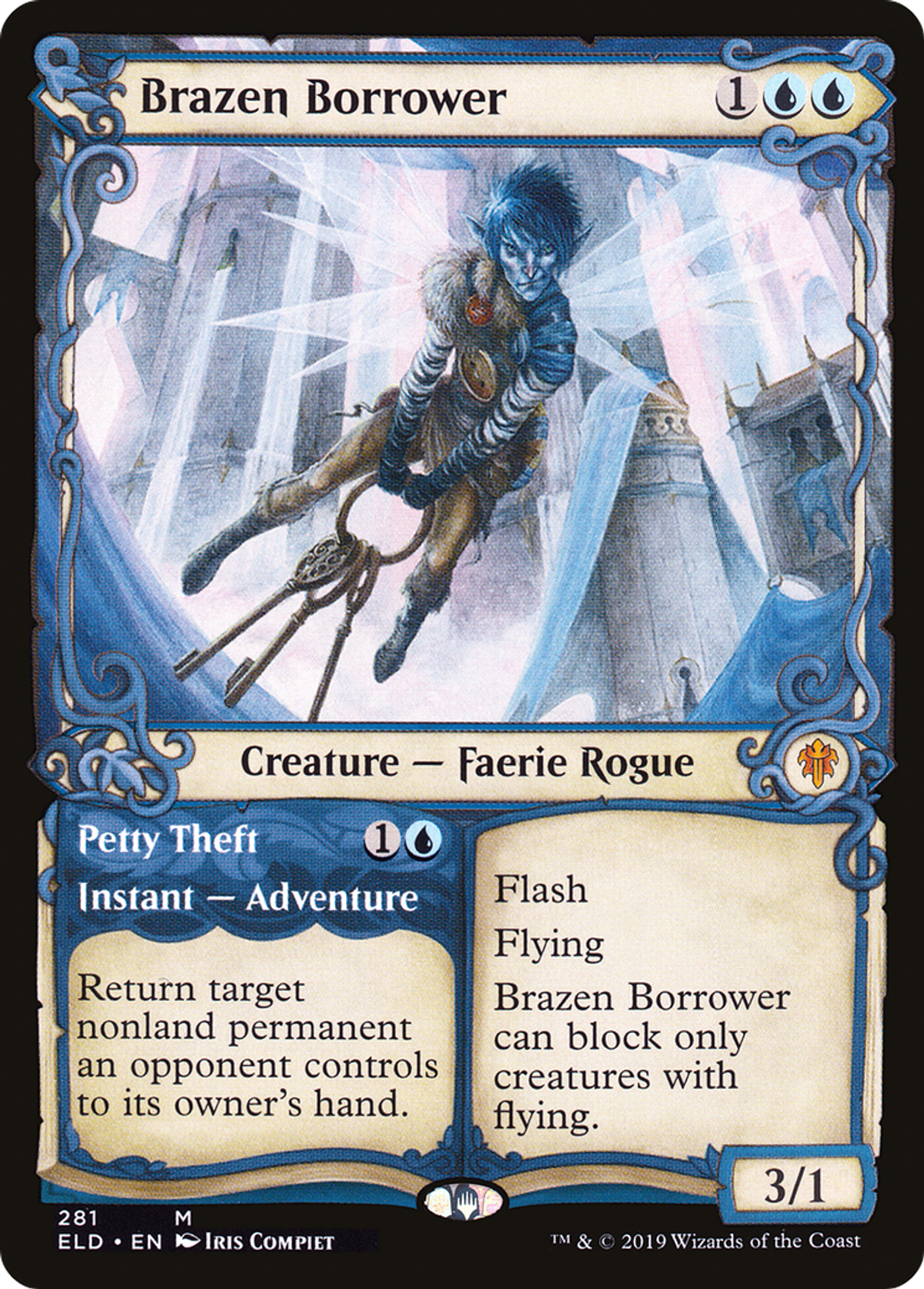 Emprunteur intrépide // Chapardage — Throne of Eldraine — Magic: The Gathering