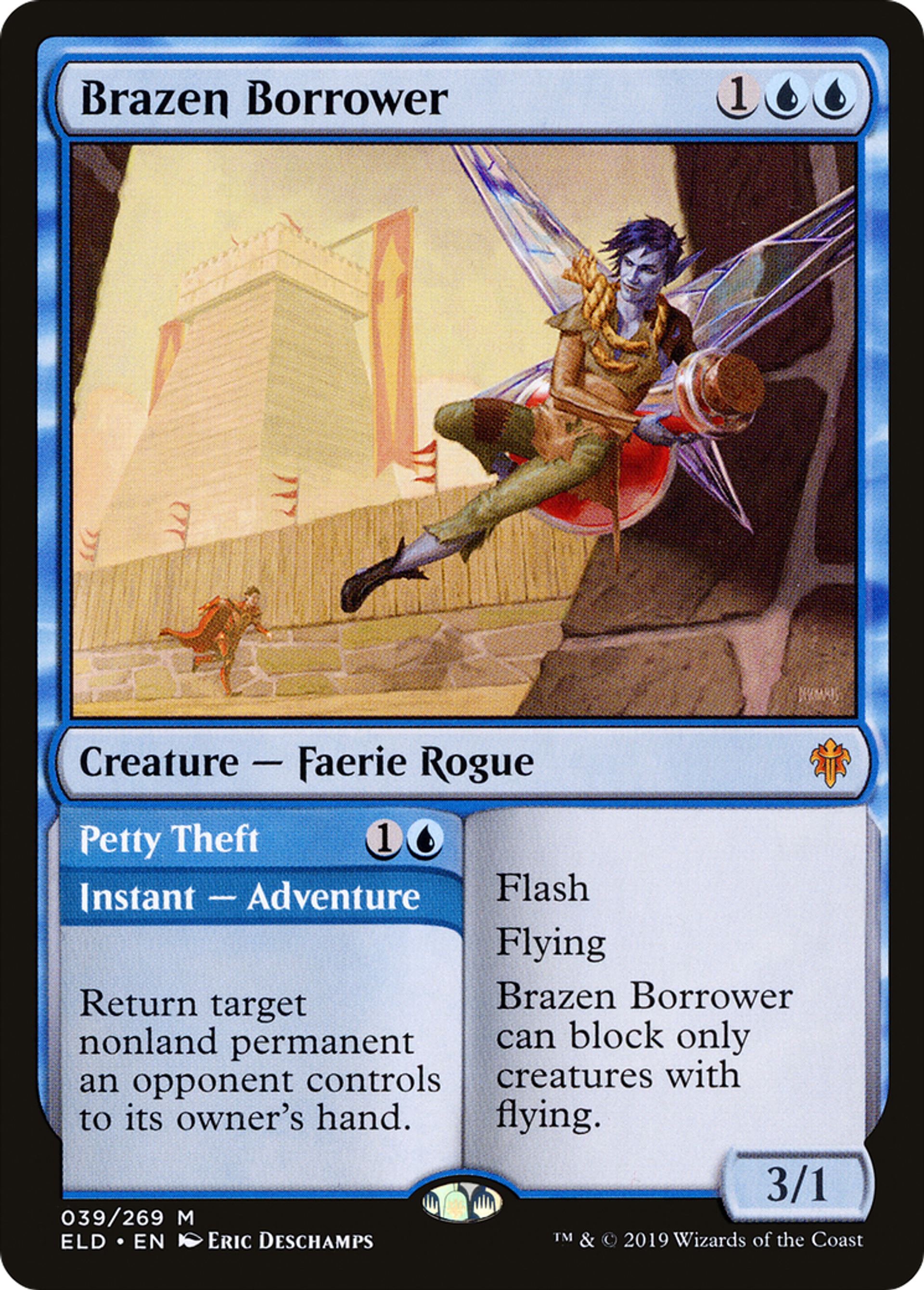 Brazen Borrower // Petty Theft — Throne of Eldraine — Magic: The Gathering
