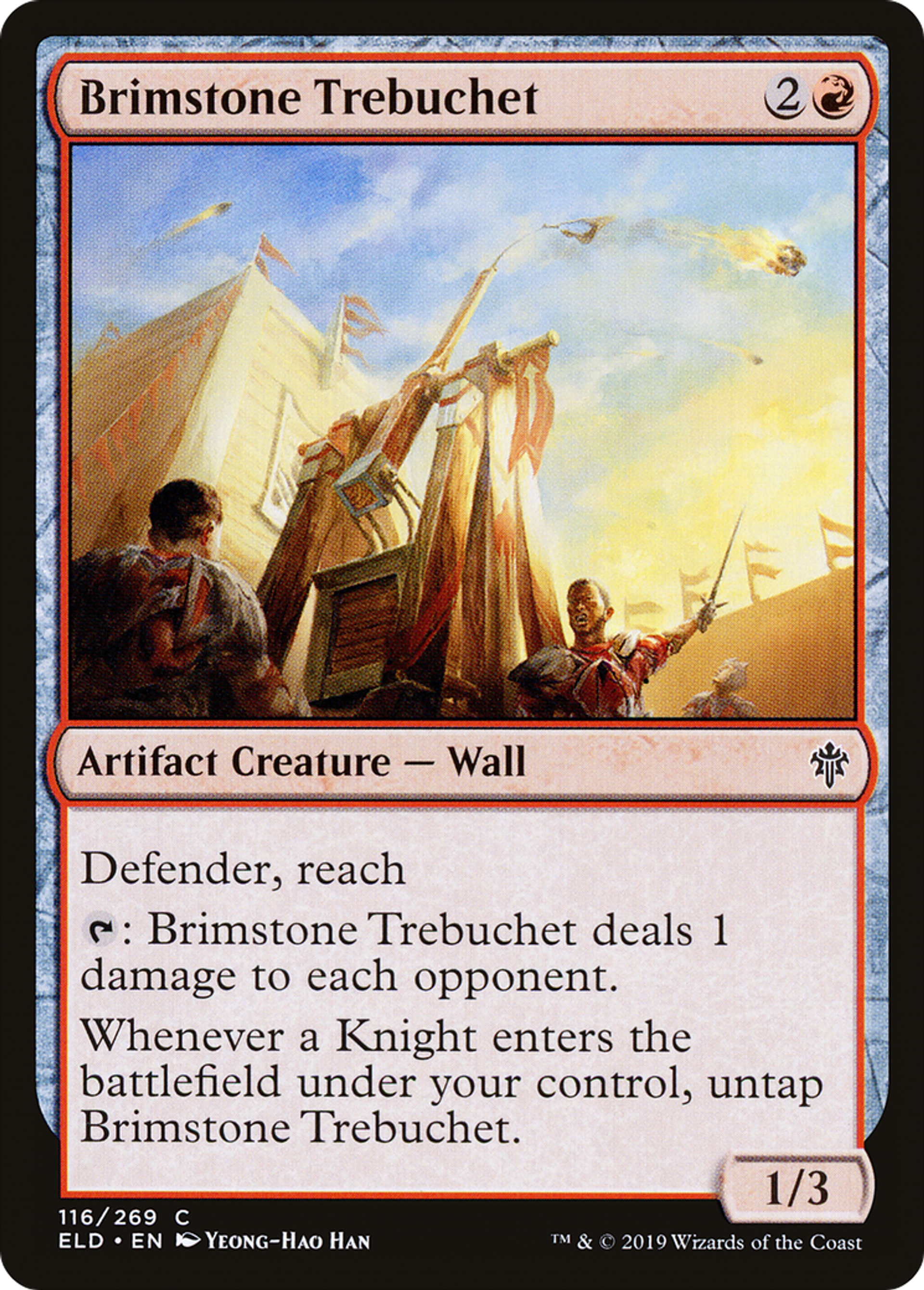 Trébuchet à soufre — Throne of Eldraine — Magic: The Gathering