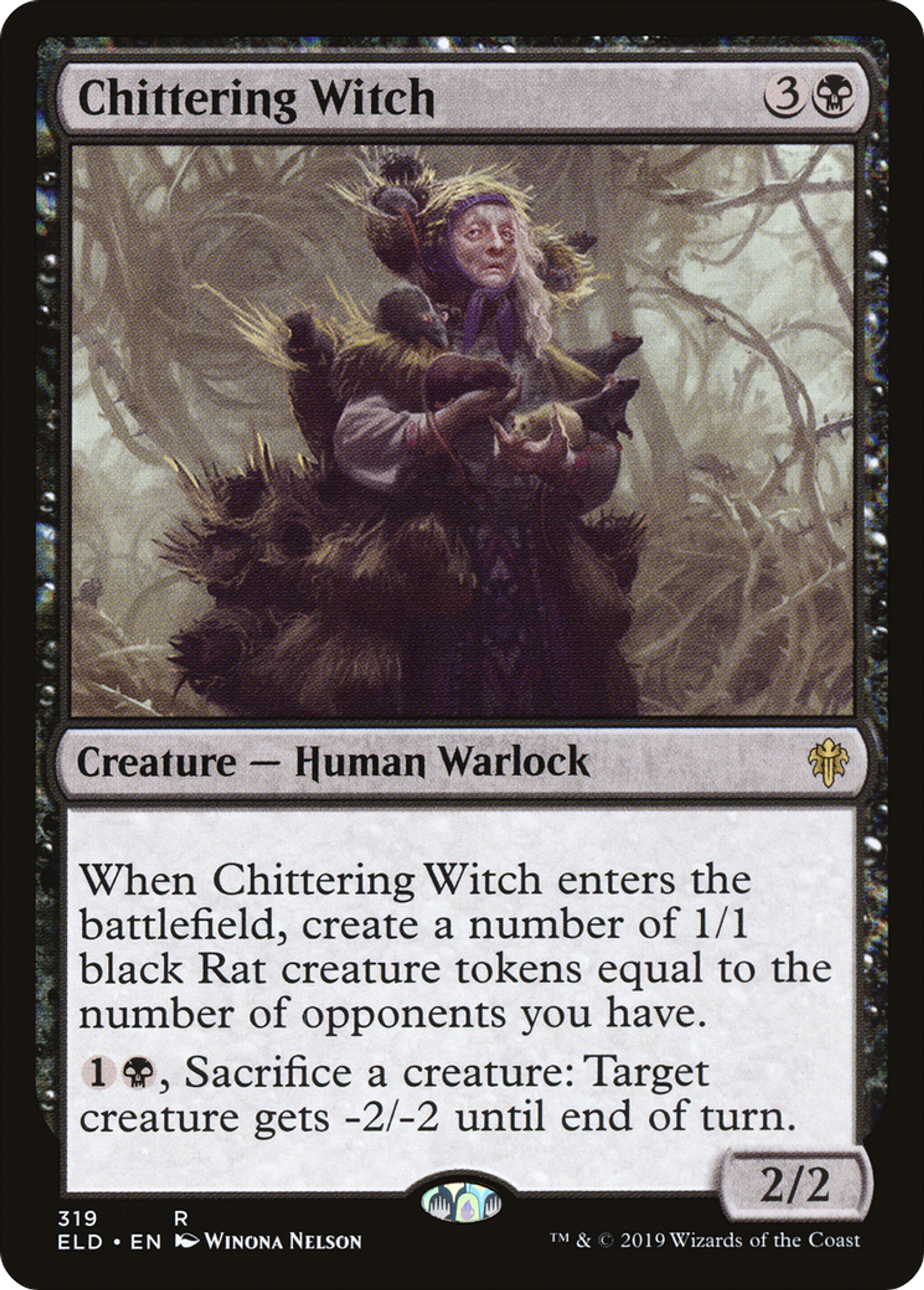 Chittering Witch — Throne of Eldraine — Magic: The Gathering